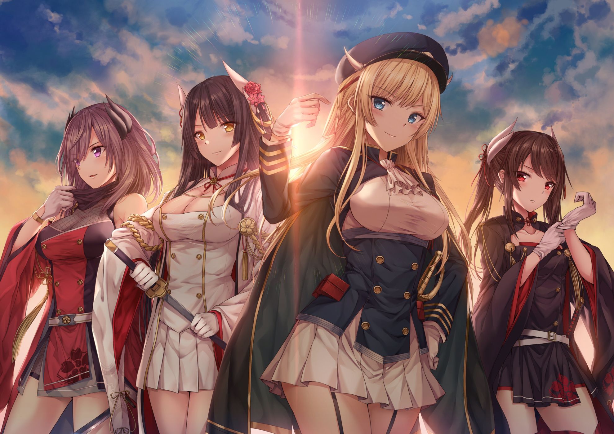Group Of Anime Girls Wallpapers - Wallpaper Cave