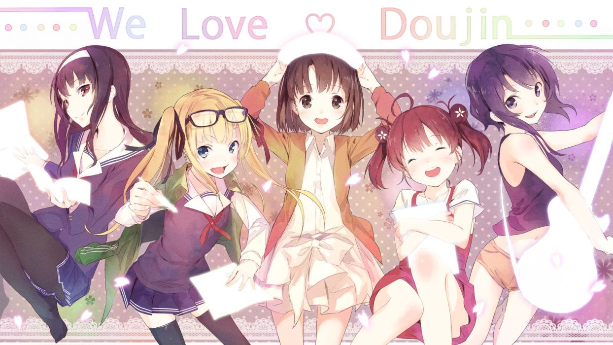 Anime Girl Group Wallpaper
