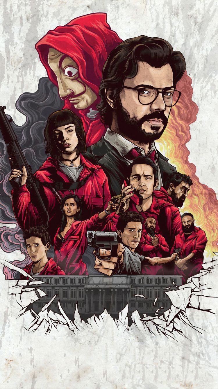 4k Money Heist Netflix 2019 iPhone iPhone 6S, iPhone 7 HD 4k Wallpaper, Image, Background, Photo and Picture