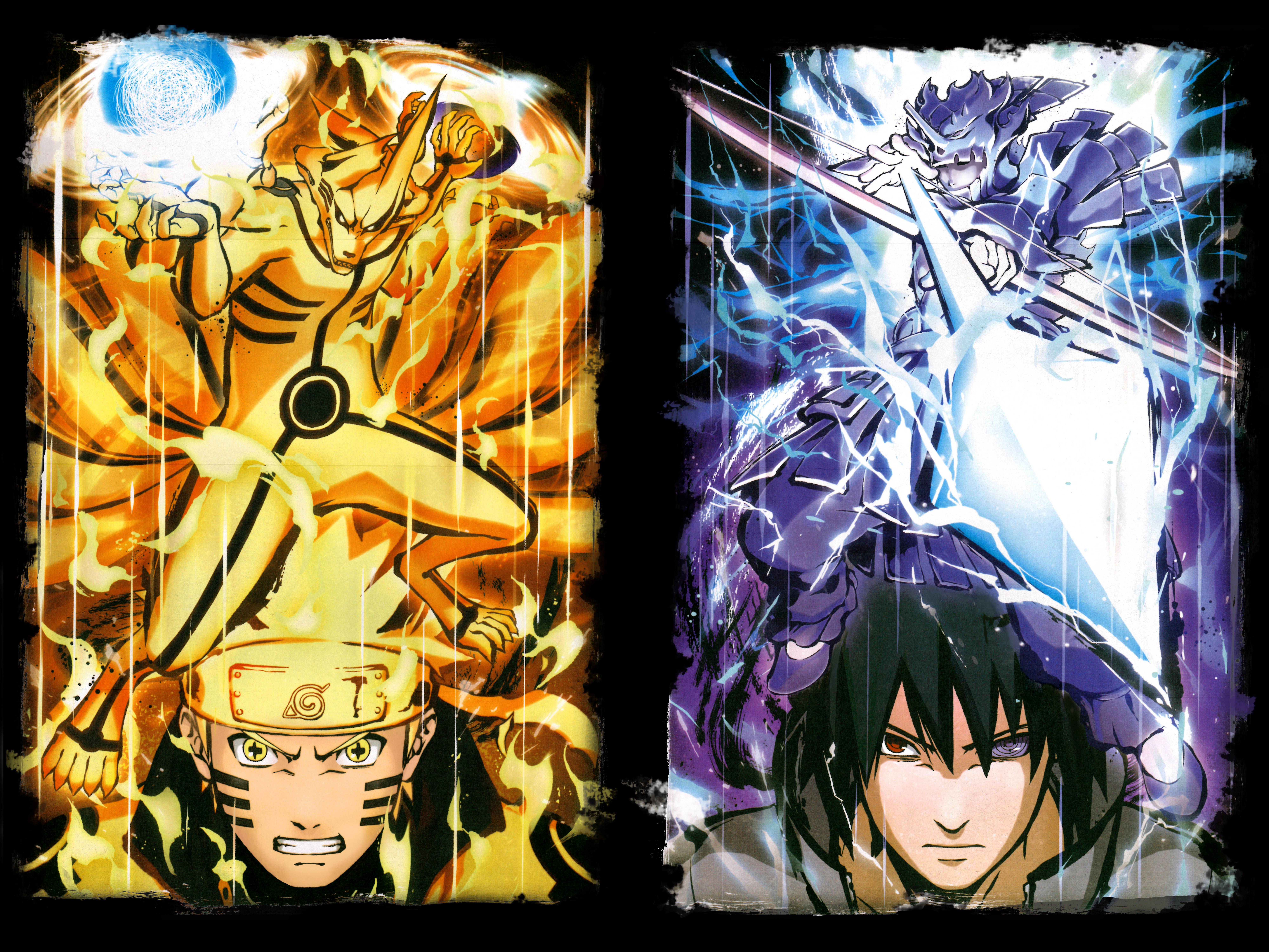 Naruto And Sasuke Sage Of Six Paths