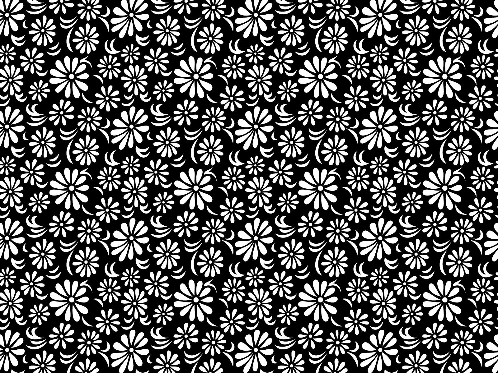 FREE Black & White Floral Wallpaper in PSD