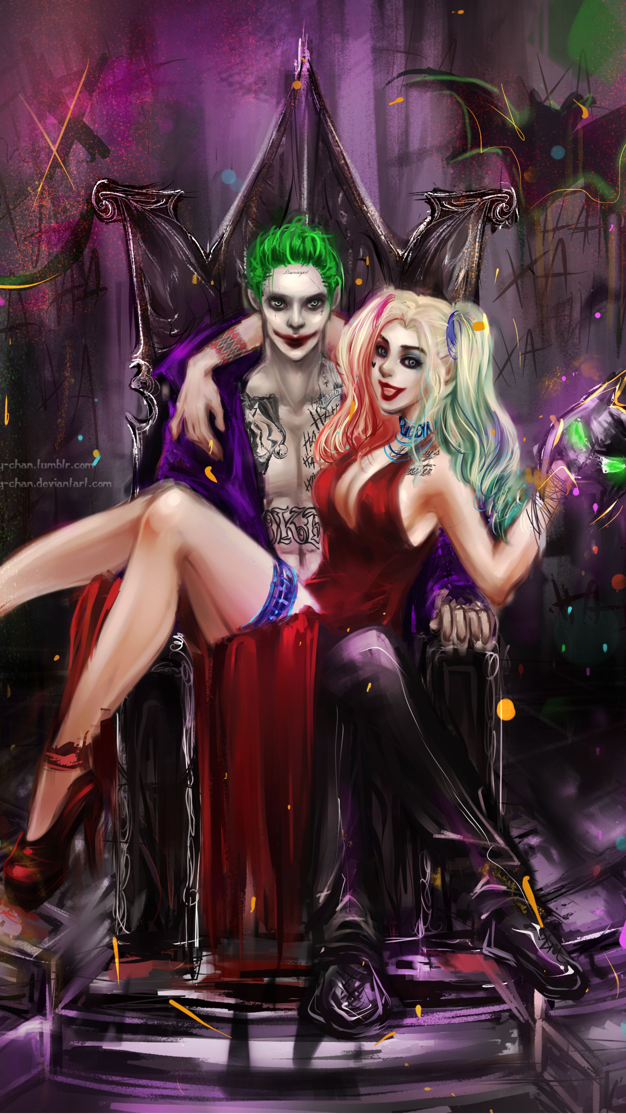 Joker Harley Quinn iPhone Wallpapers - Wallpaper Cave