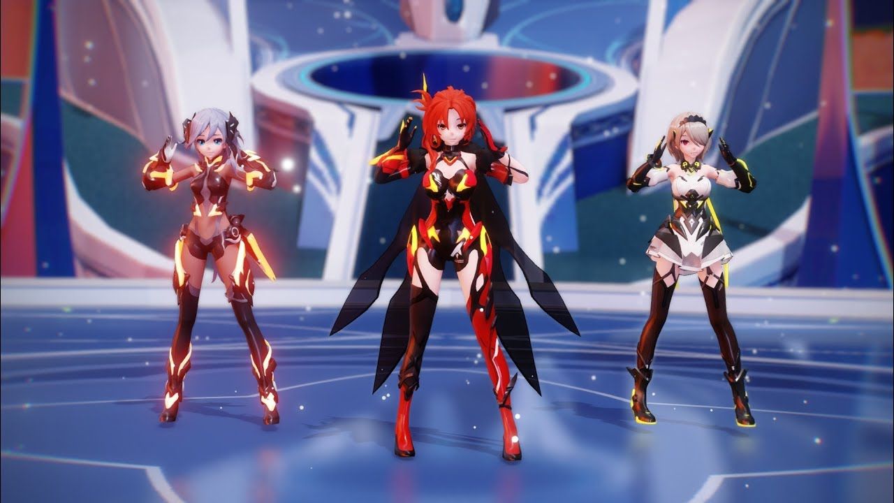 Honkai Impact MMD Murata Himeko, Fuhua, Rita Rossweisse