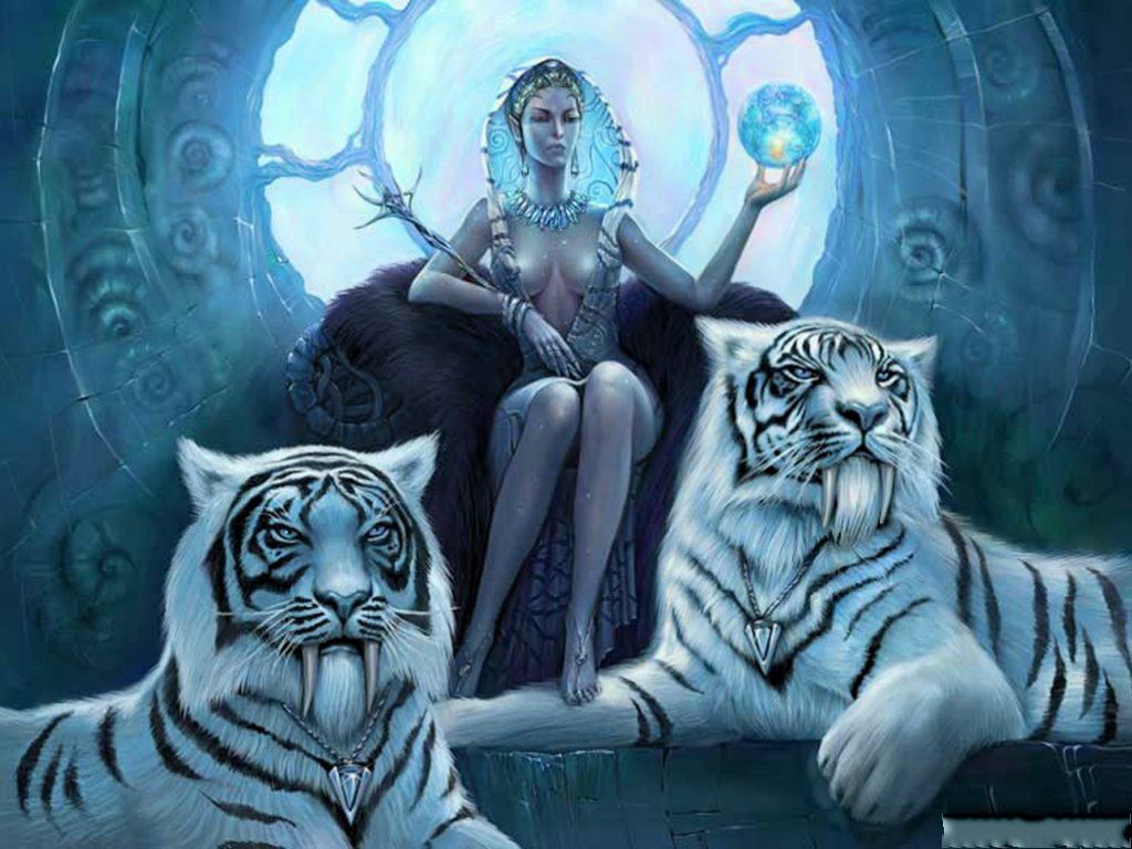 Wisdom. Tiger art, Art, Fantasy women