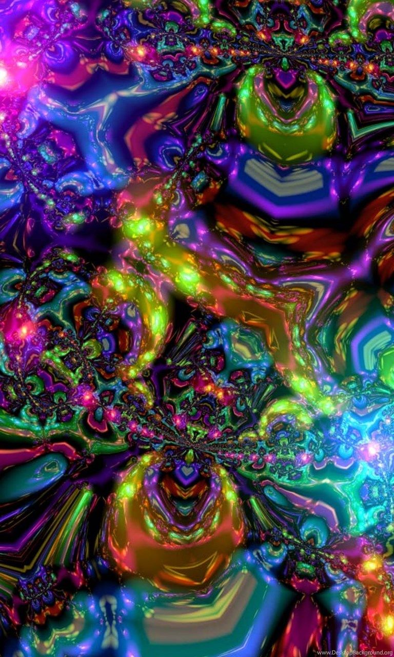 Trippy Psychedelic iPhone 5 Wallpaper Desktop Background