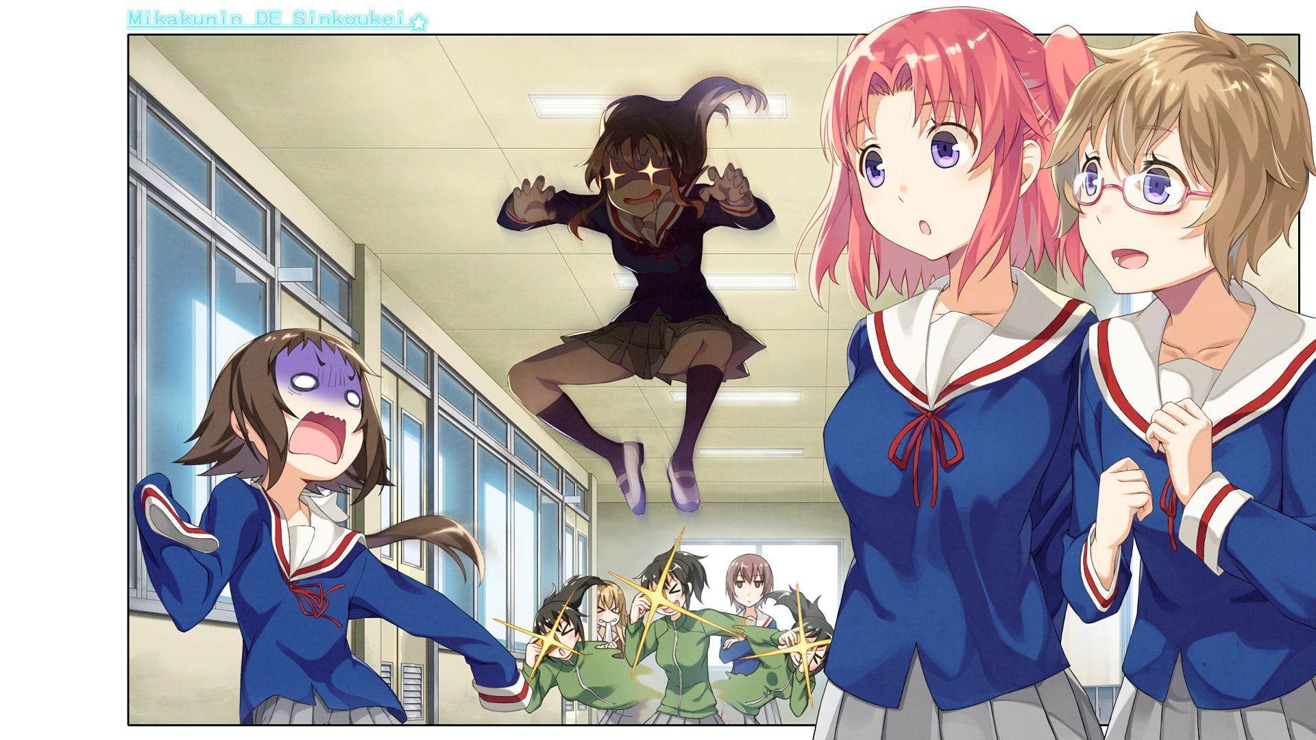 HD wallpaper: anime girls, Mikakunin de Shinkoukei, Mitsumine Mashiro,  representation