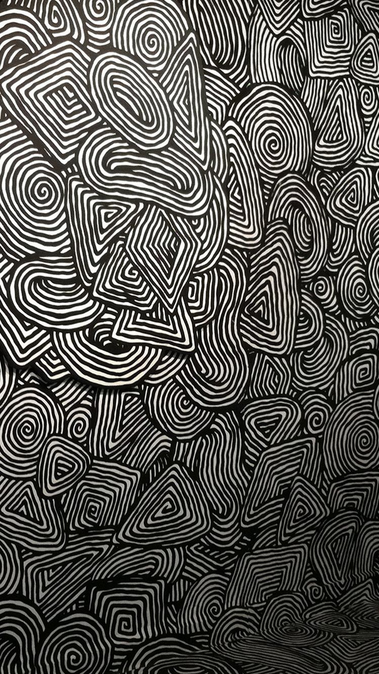 Eraser Psychedelic Pattern iPhone 6 Wallpaper HD Download