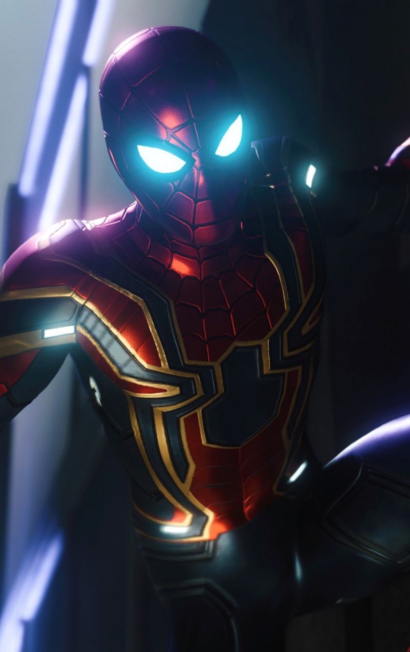 Download Iron Spider, Spider Man (PS4), Video Game, Iron Suit