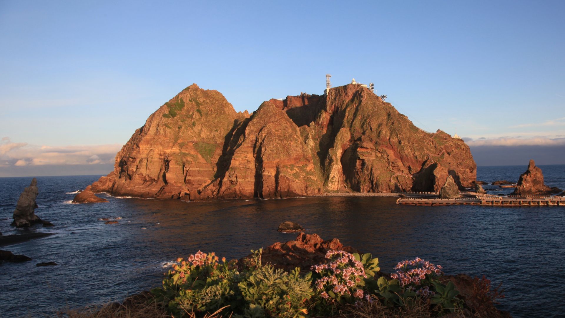 Full HD Wallpaper cliff greece mediterranean sea side view