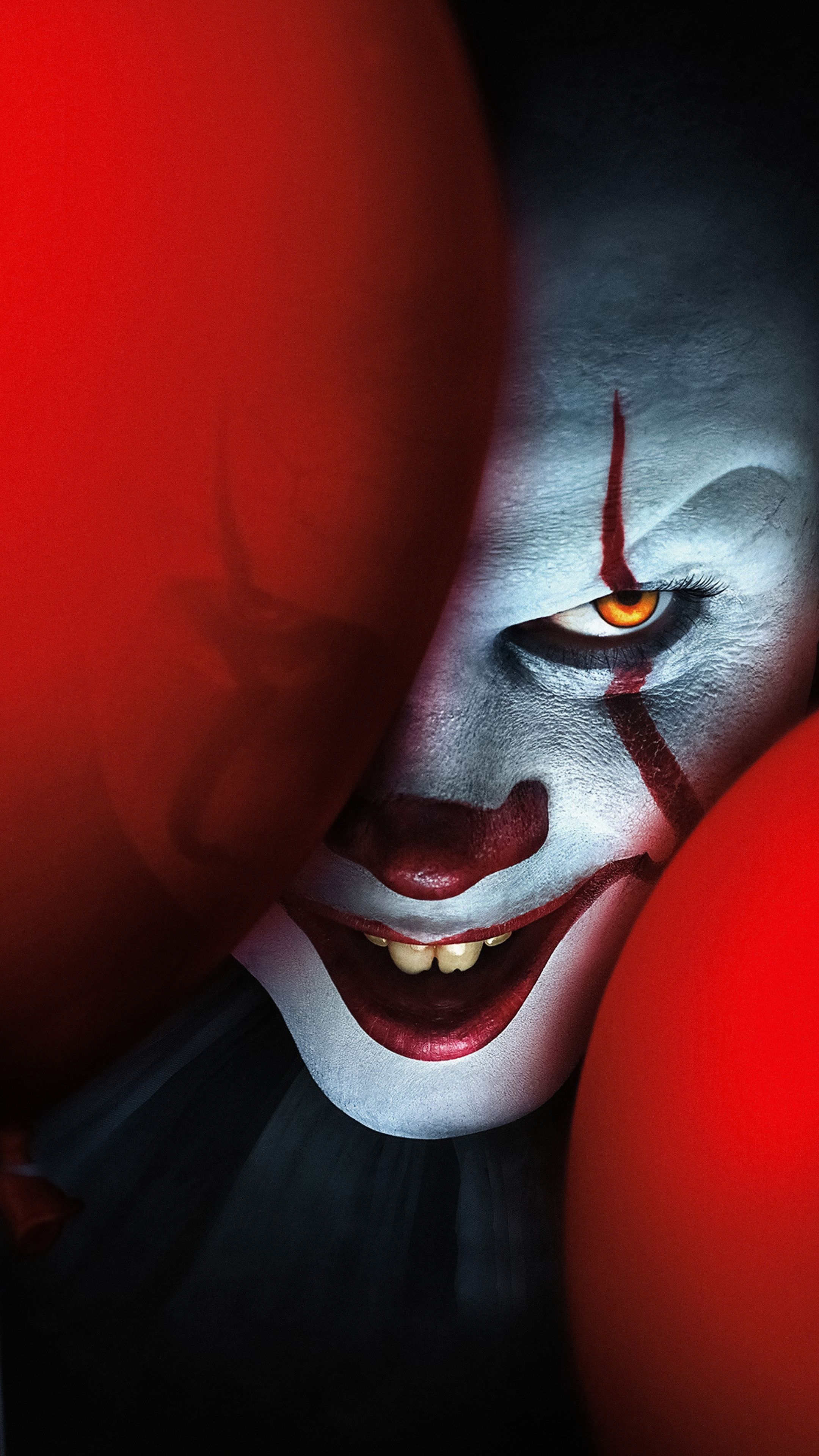 IT Chapter Two, clown, 2019 movie, creepy face wallpaper. Joker HD wallpaper, Pennywise the clown, Scary wallpaper