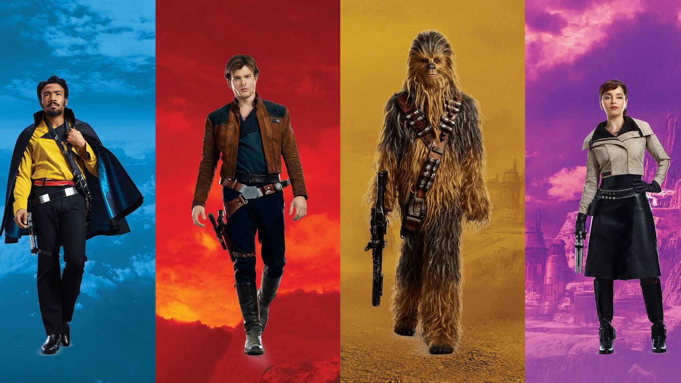 Solo A Star Wars Story Characters Poster 1366x768