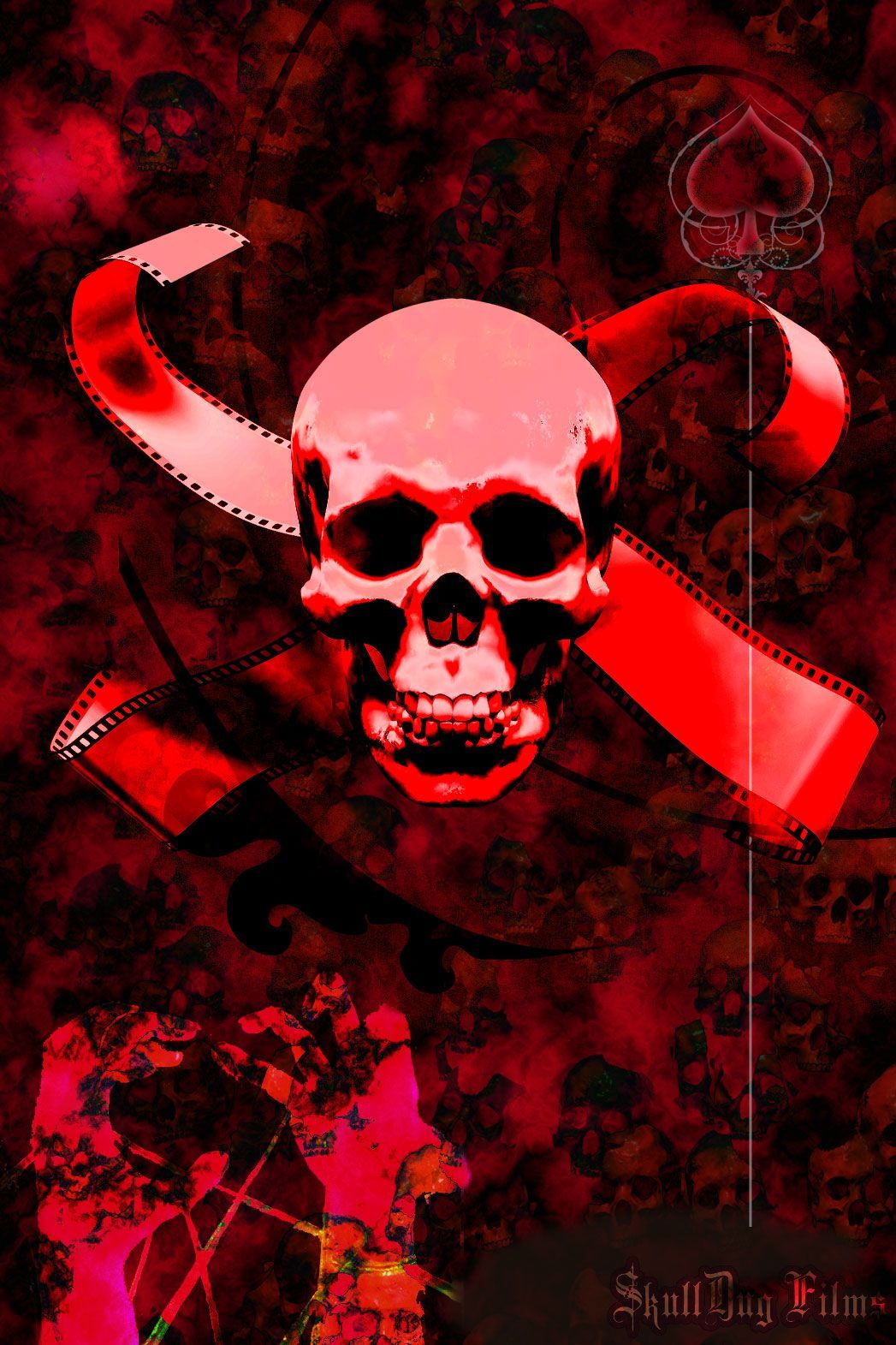 Red Skull Army wallpaper. Skull wallpaper, Red skull, Skull