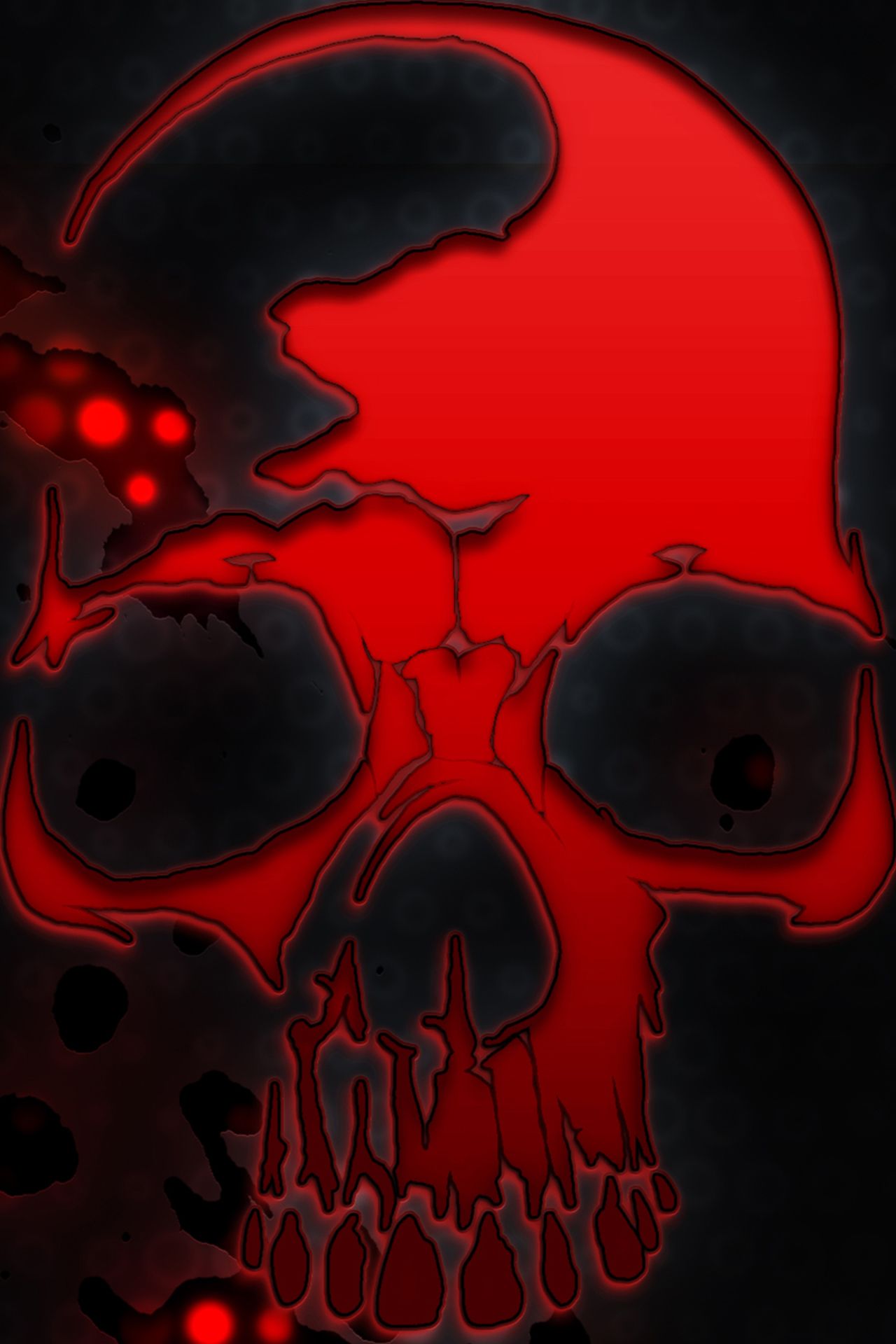 Red Skull Desktop Background. Skull