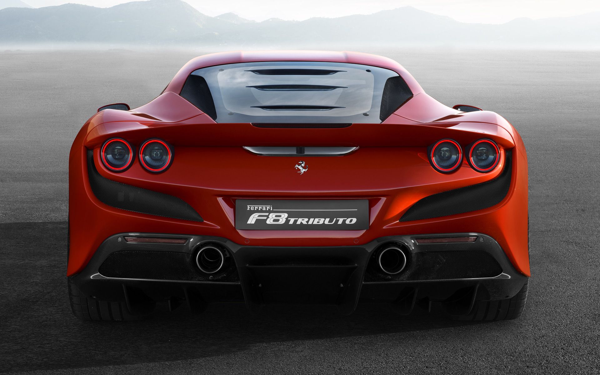 Ferrari F8 Tributo Rear Wallpaper