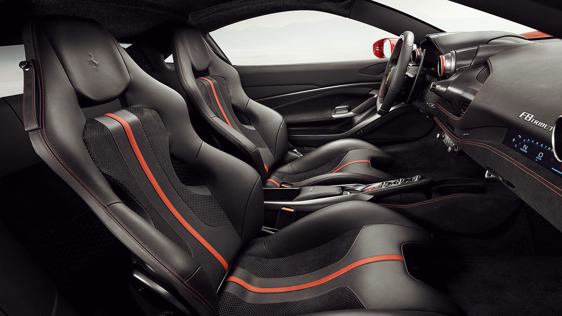 Ferrari F8 Tributo 2020 Interior Wallpaper