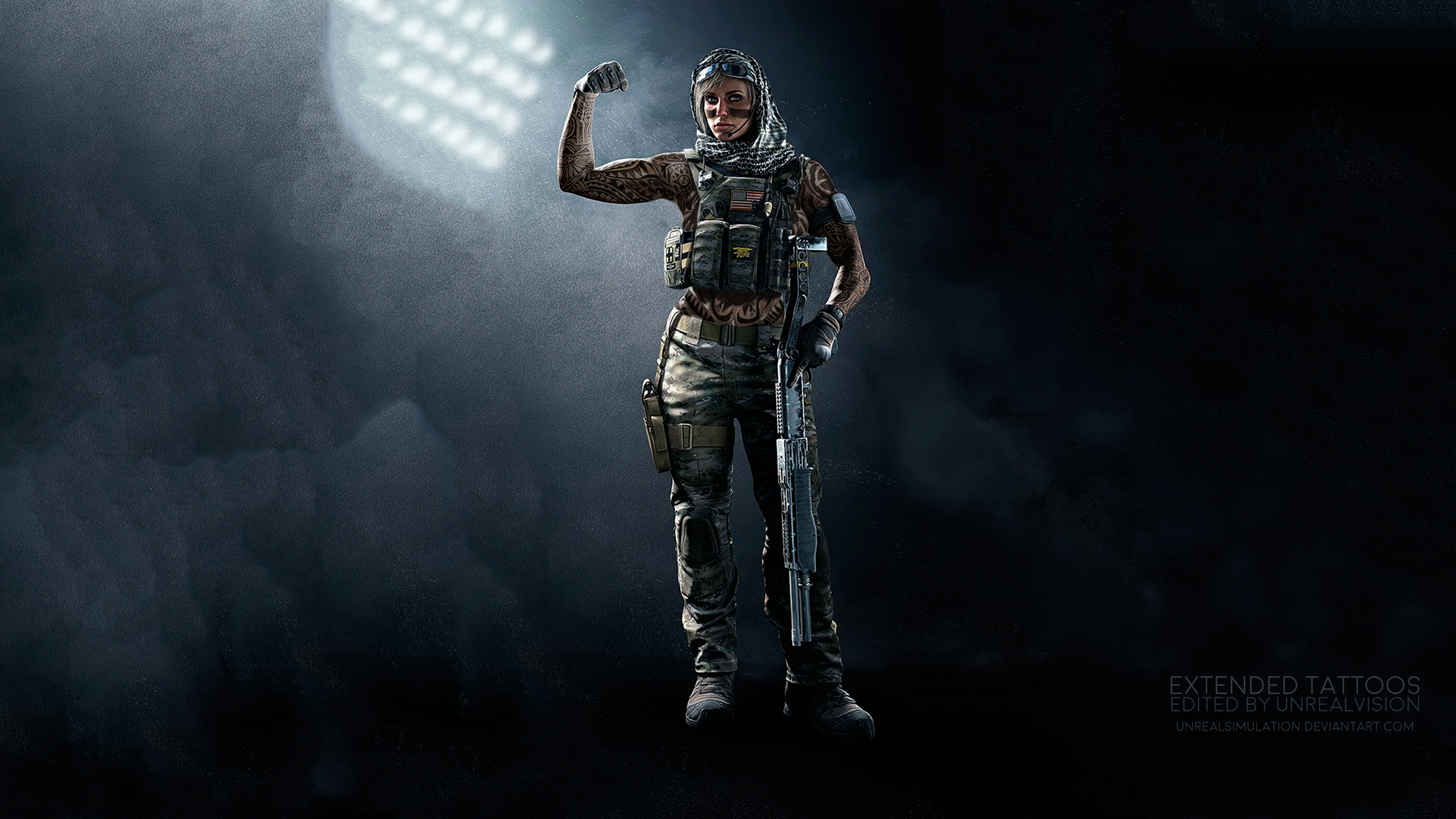 Valkyrie's Extended Tattoos Wallpaper / 2 variants on DA