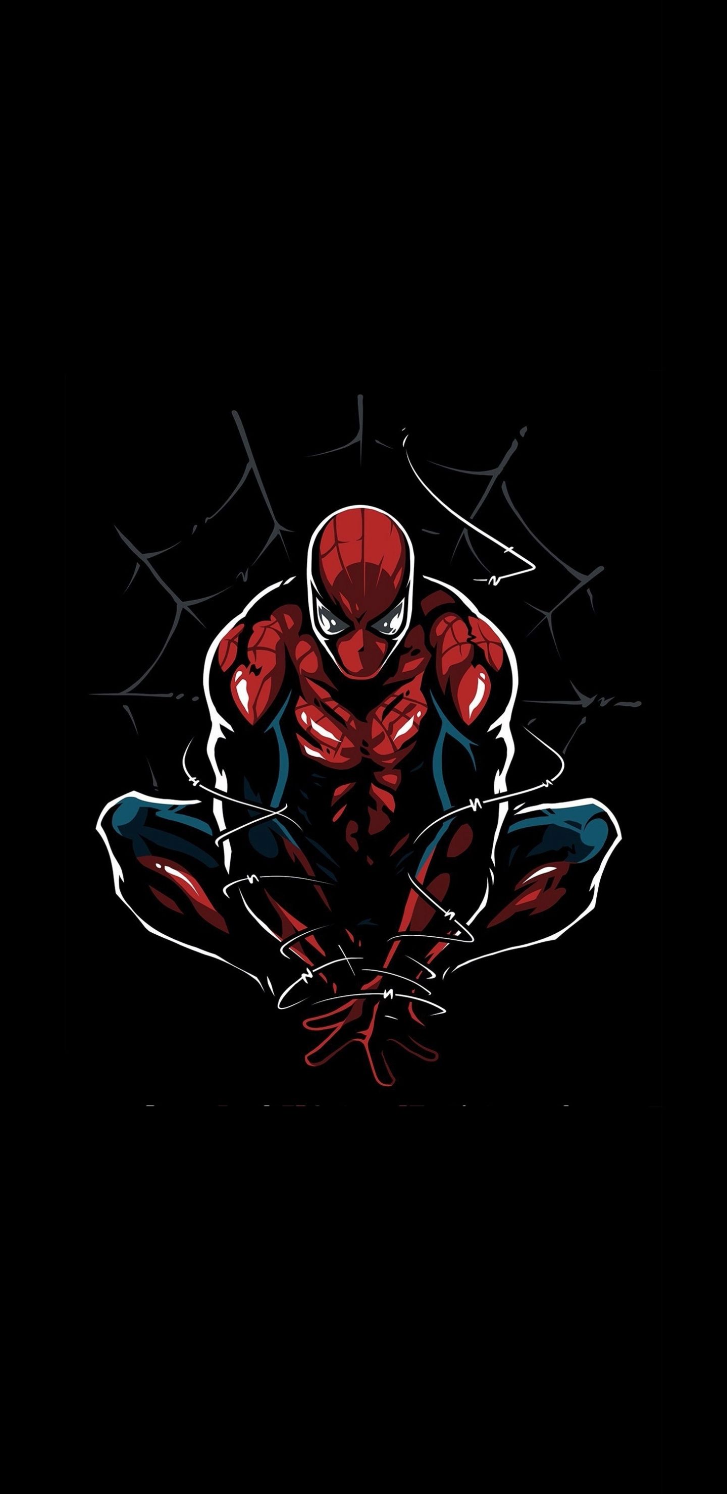 Download 1440x2960 Wallpaper Spider Man, Web, Minimal, Samsung
