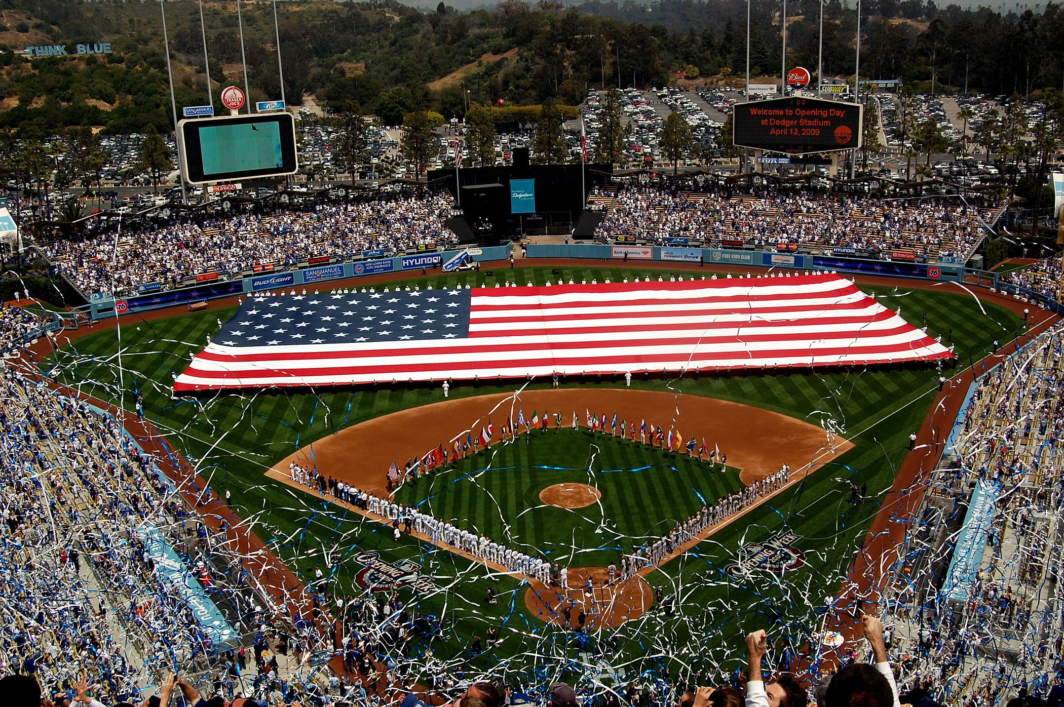 Dodgers stadium, iPhone, Desktop HD Background