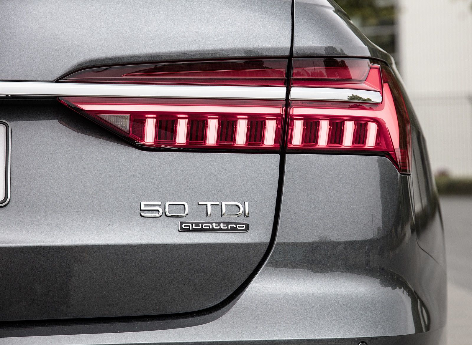 Audi A6 Avant (Color: Daytona Grey) Tail Light Wallpaper