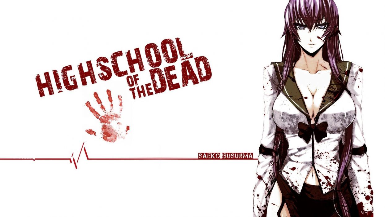 High school of the dead girl anime wallpaperx1080