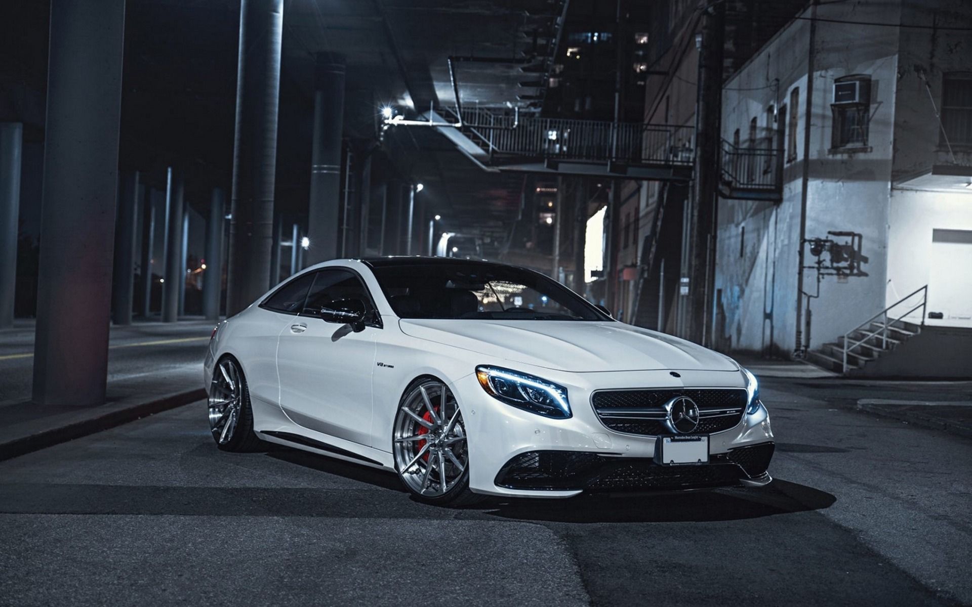 Download Wallpaper Mercedes Benz S63 AMG, Luxury Tuning, Front