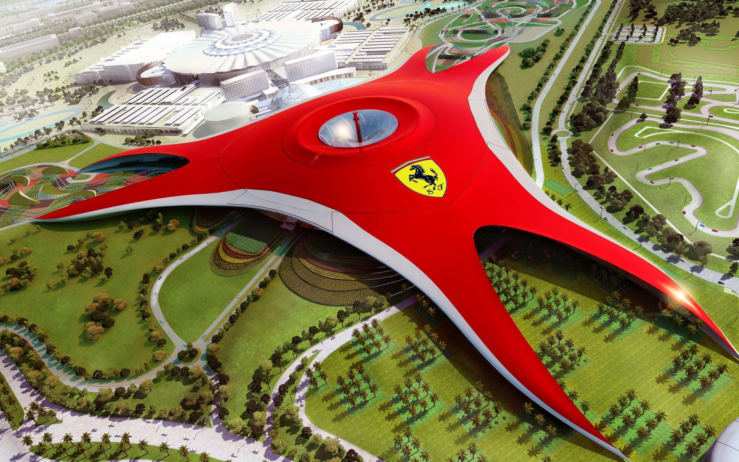 Ferrari World, Yas Island from Abu Dhabi