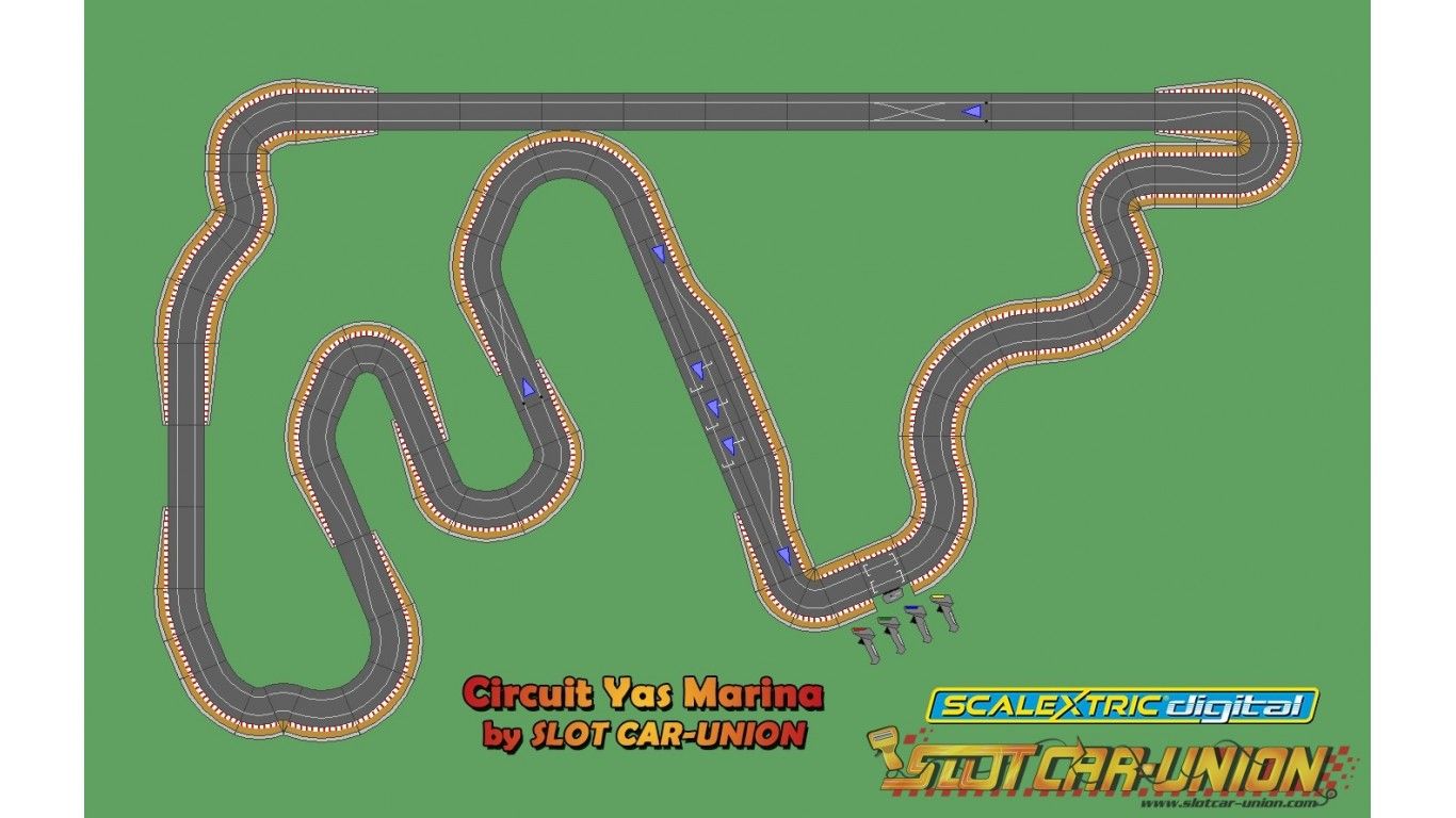 Yas Marina Circuit Scalextric Digital Car Union