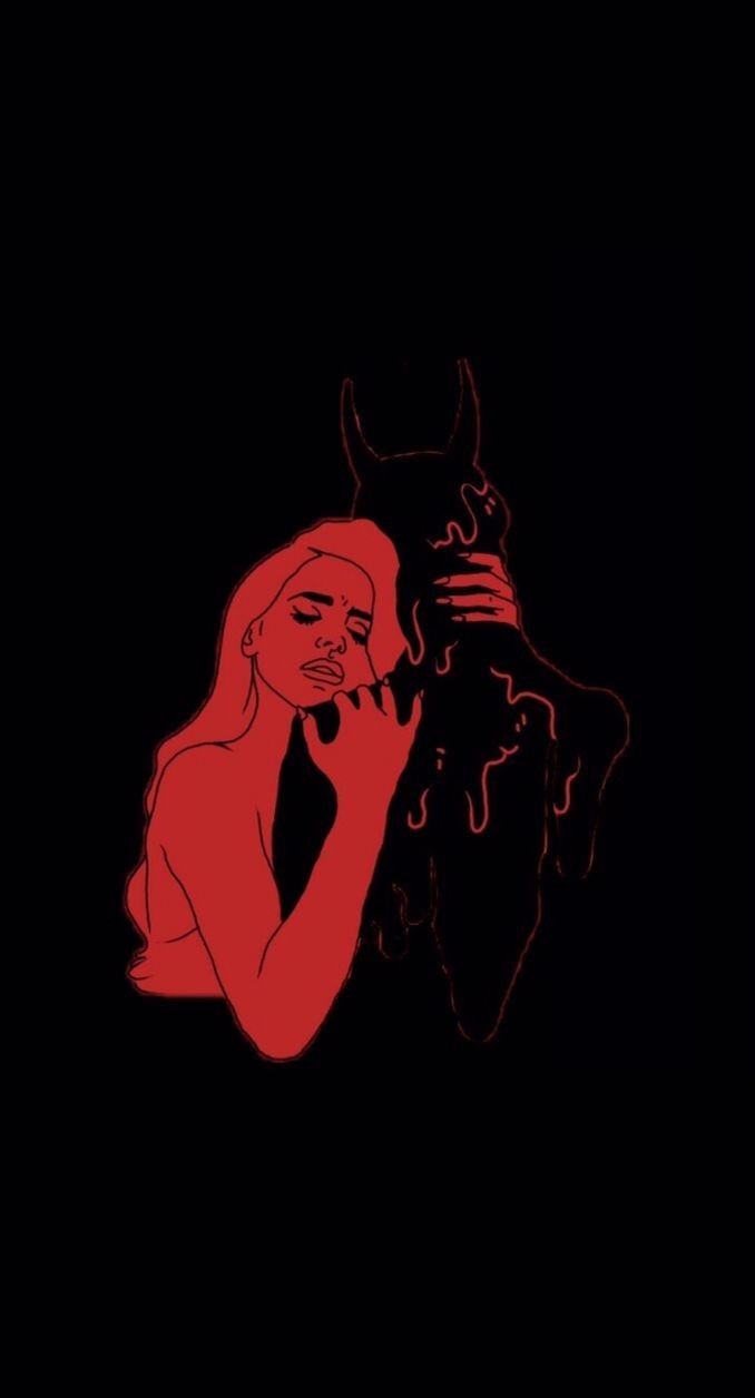 Download Angel And Devil For Iphone Wallpaper | Wallpapers.com