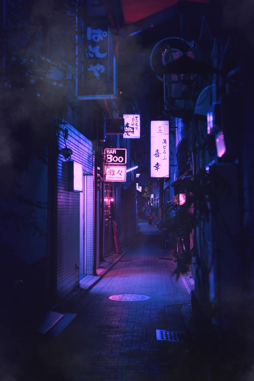 Tokyo Street Night Wallpaper