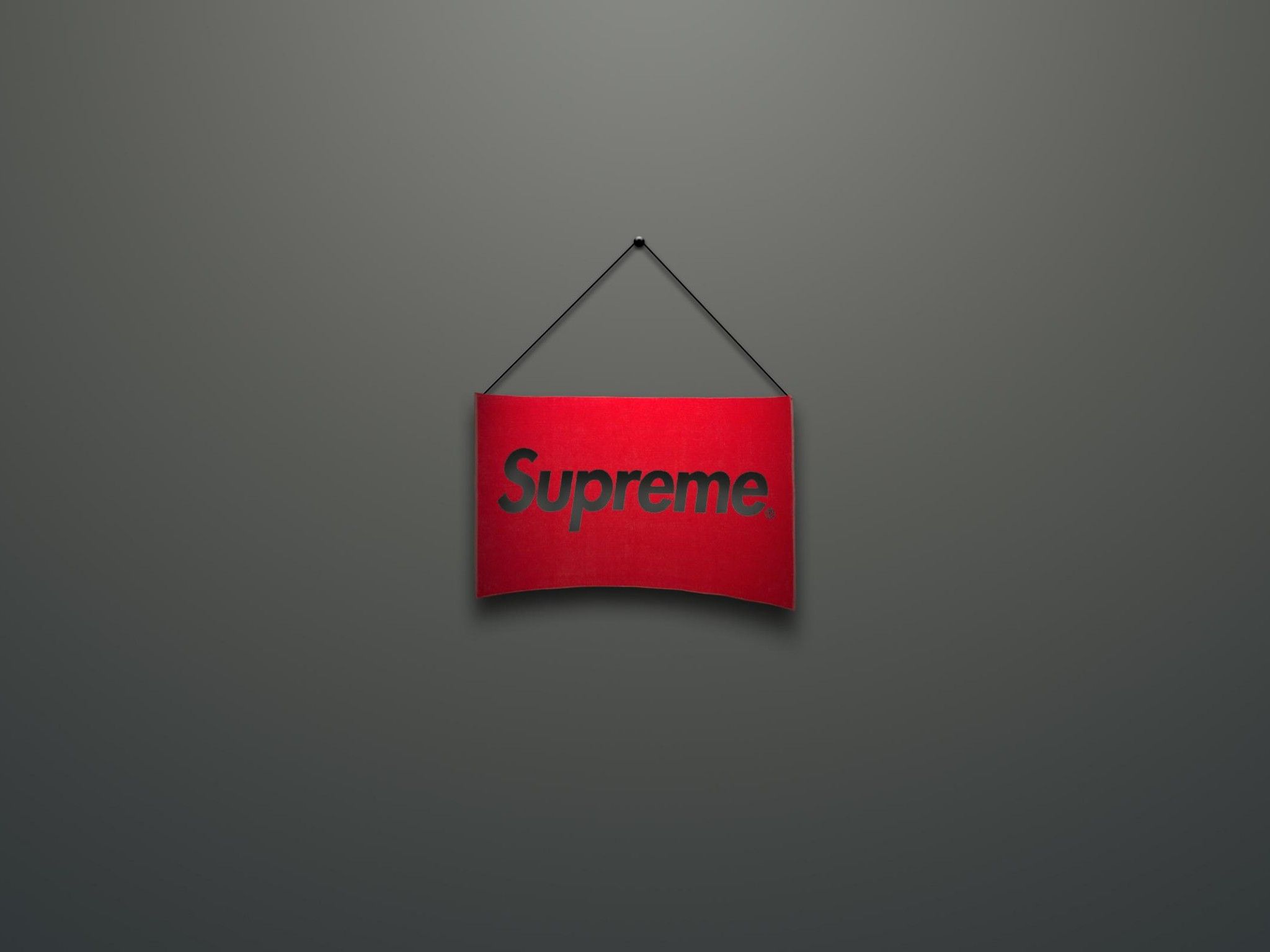 wallpaper supreme, logo, red HD, Widescreen, High Definition
