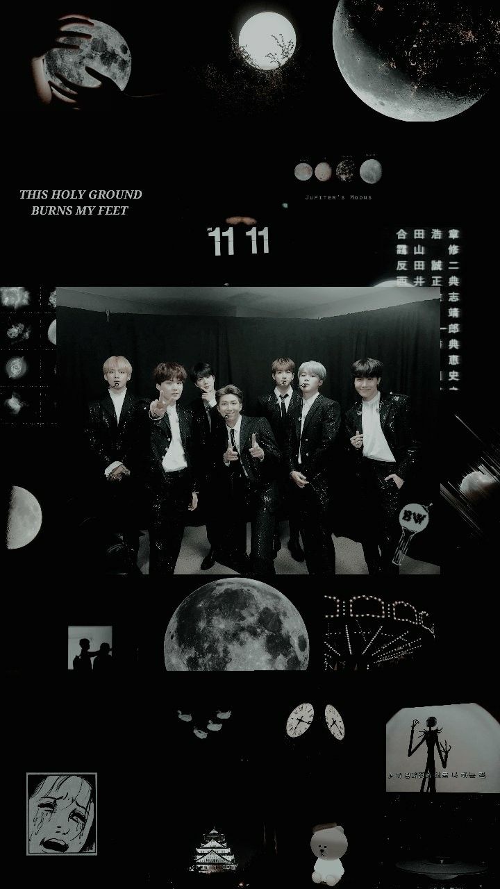 BTS Black Aesthetic Wallpaper Free BTS Black Aesthetic Background
