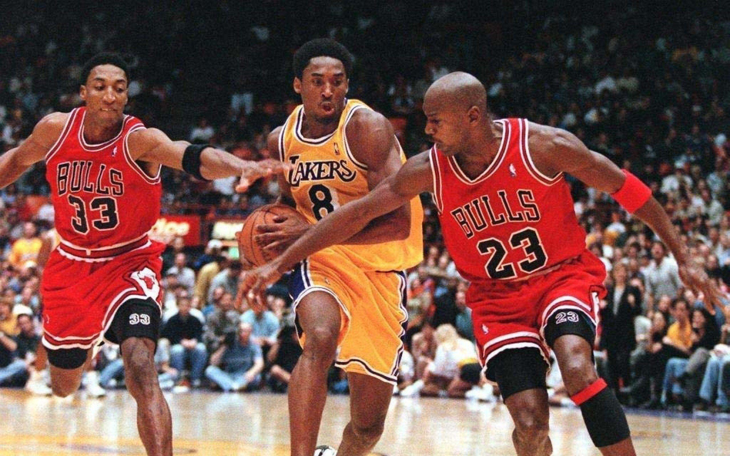Kobe Bryant and Michael Jordan .wallpaperaccess.com