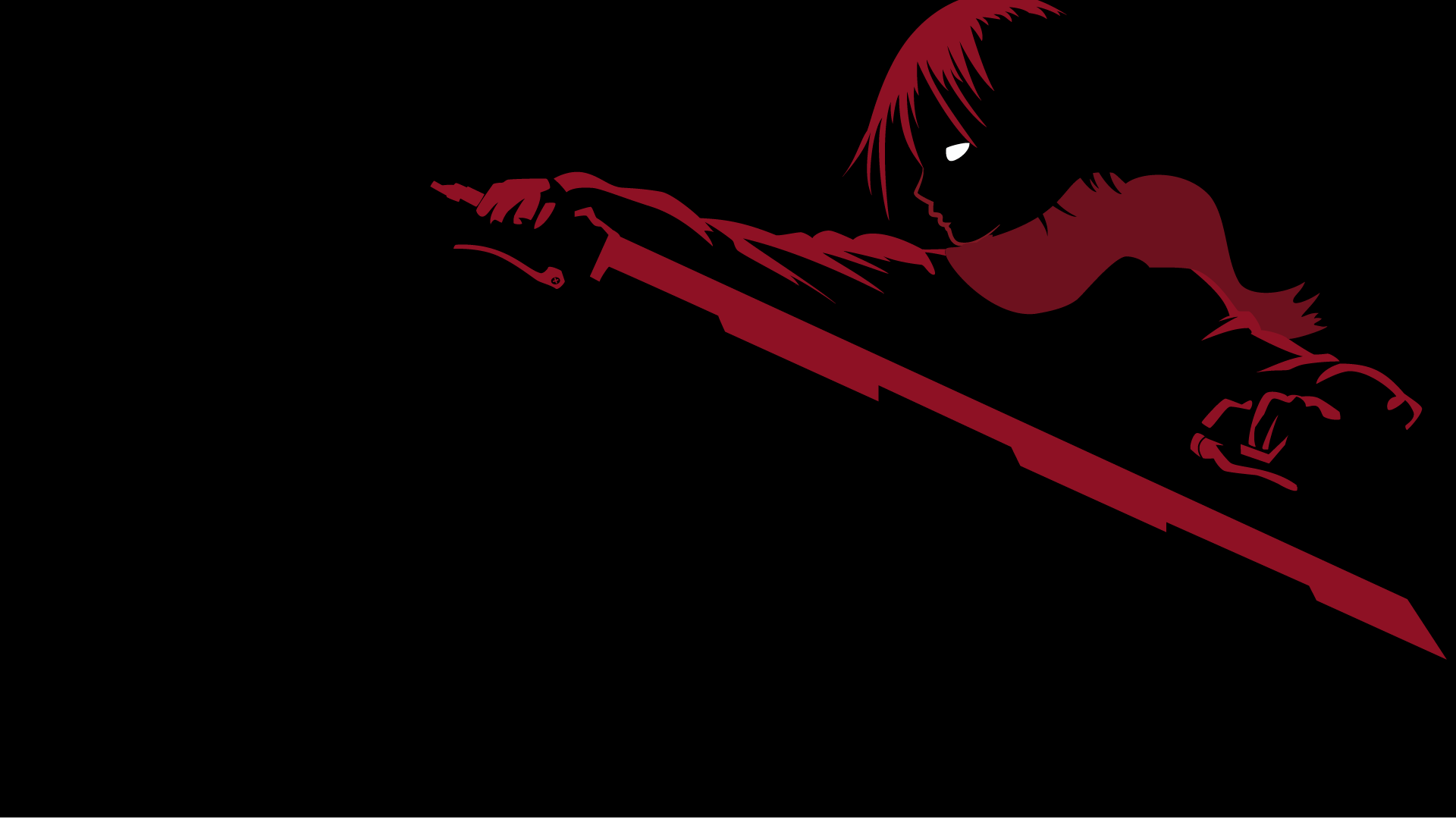 black minimalist anime wallpaper