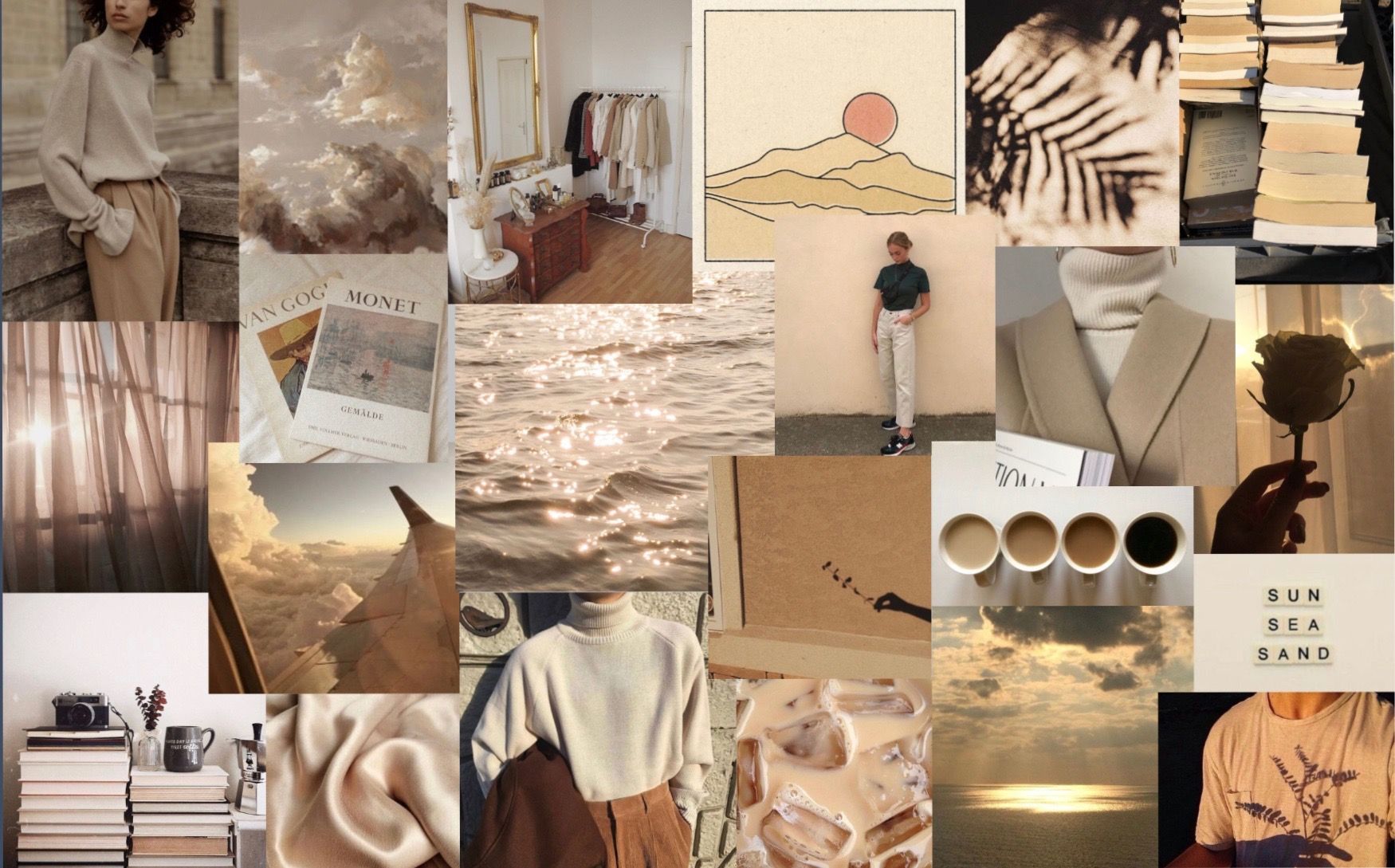 Aesthetic Beige Desktop Wallpapers Wallpaper Cave