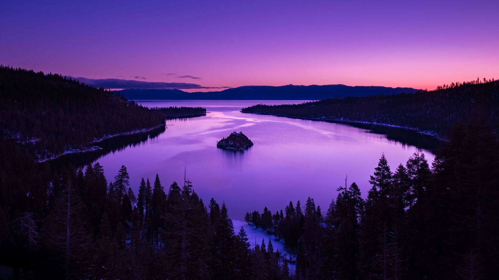 Sunset Lake View Wallpaper, HD Nature 4K Wallpaper, Image