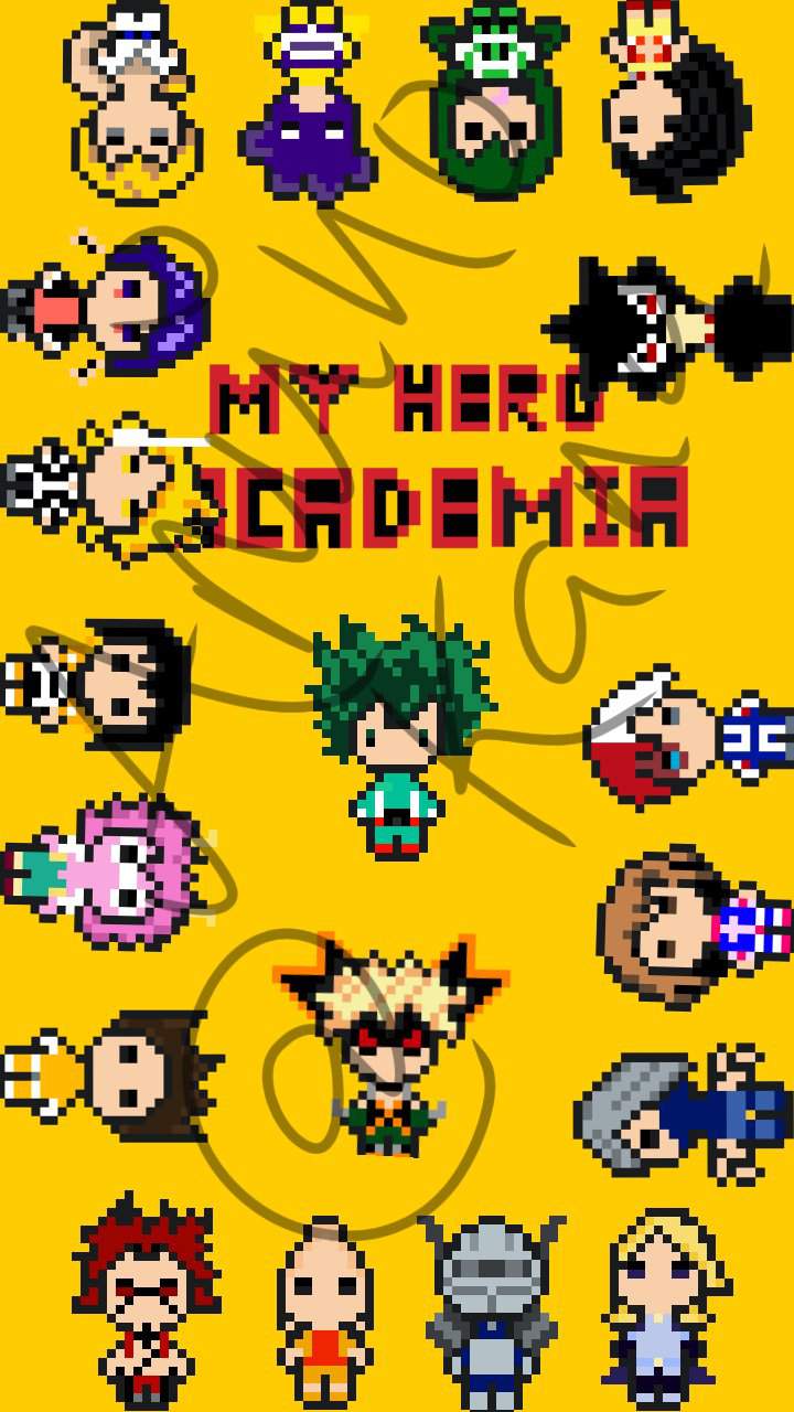My Hero Academia Wallpaper Pixel Art