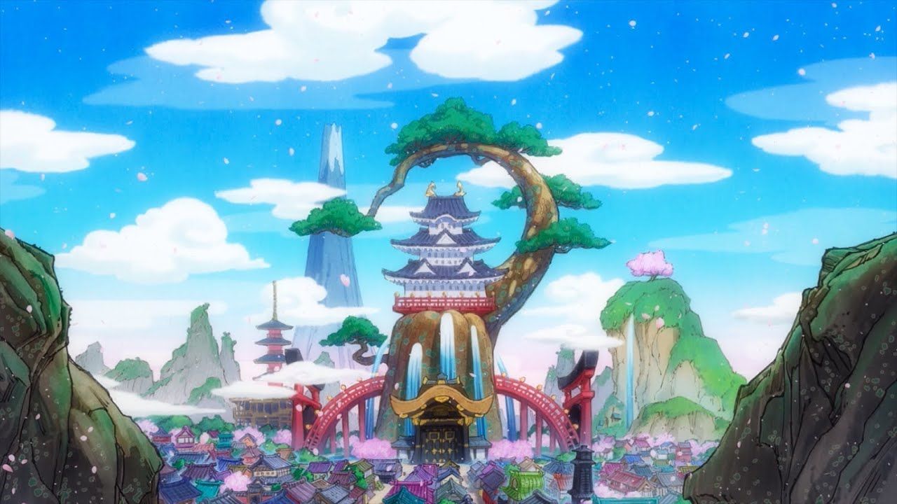 Land of Wano. One Piece (Official Clip). Anime, Anime background