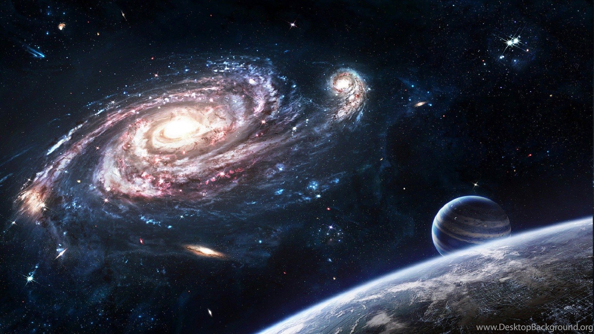 Universe, Galaxy, Planet, Stars Wallpaper HD / Desktop And Mobile