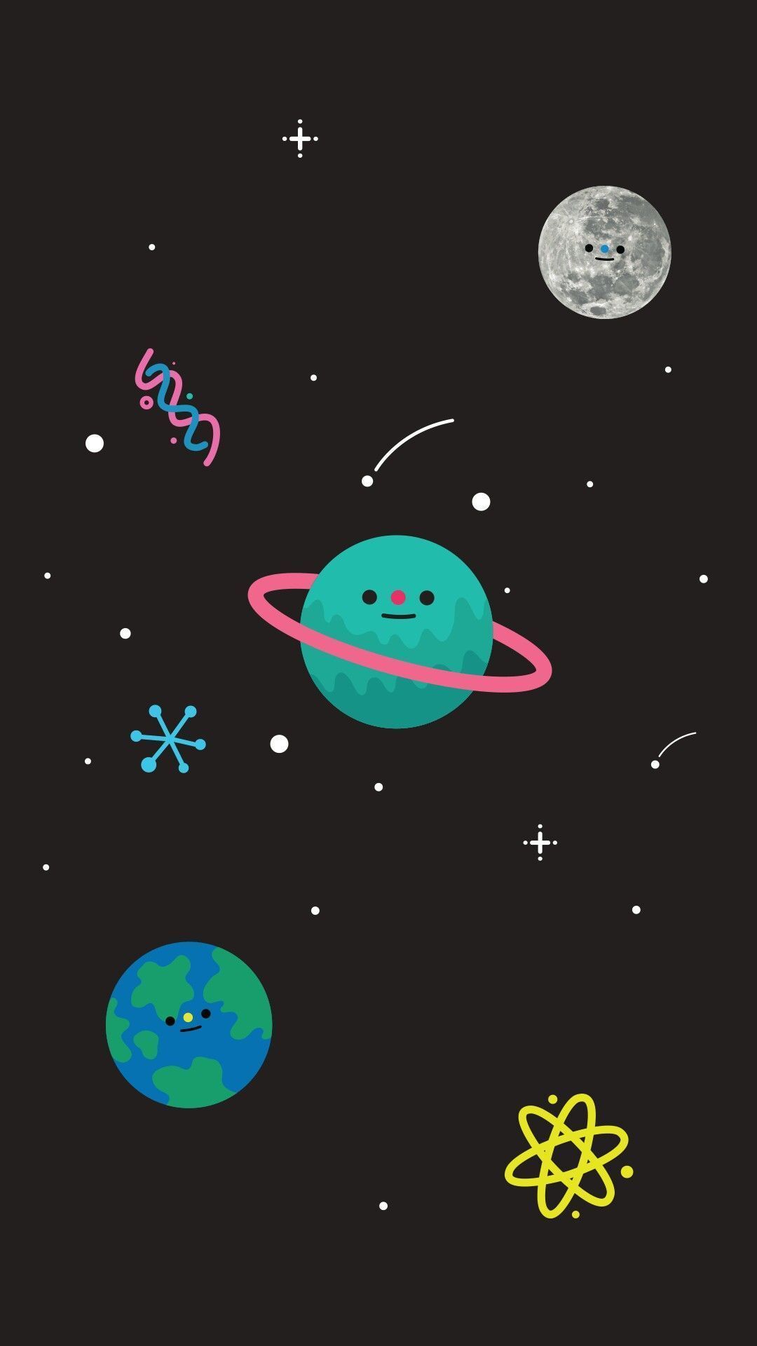 Cute Planets Wallpaper