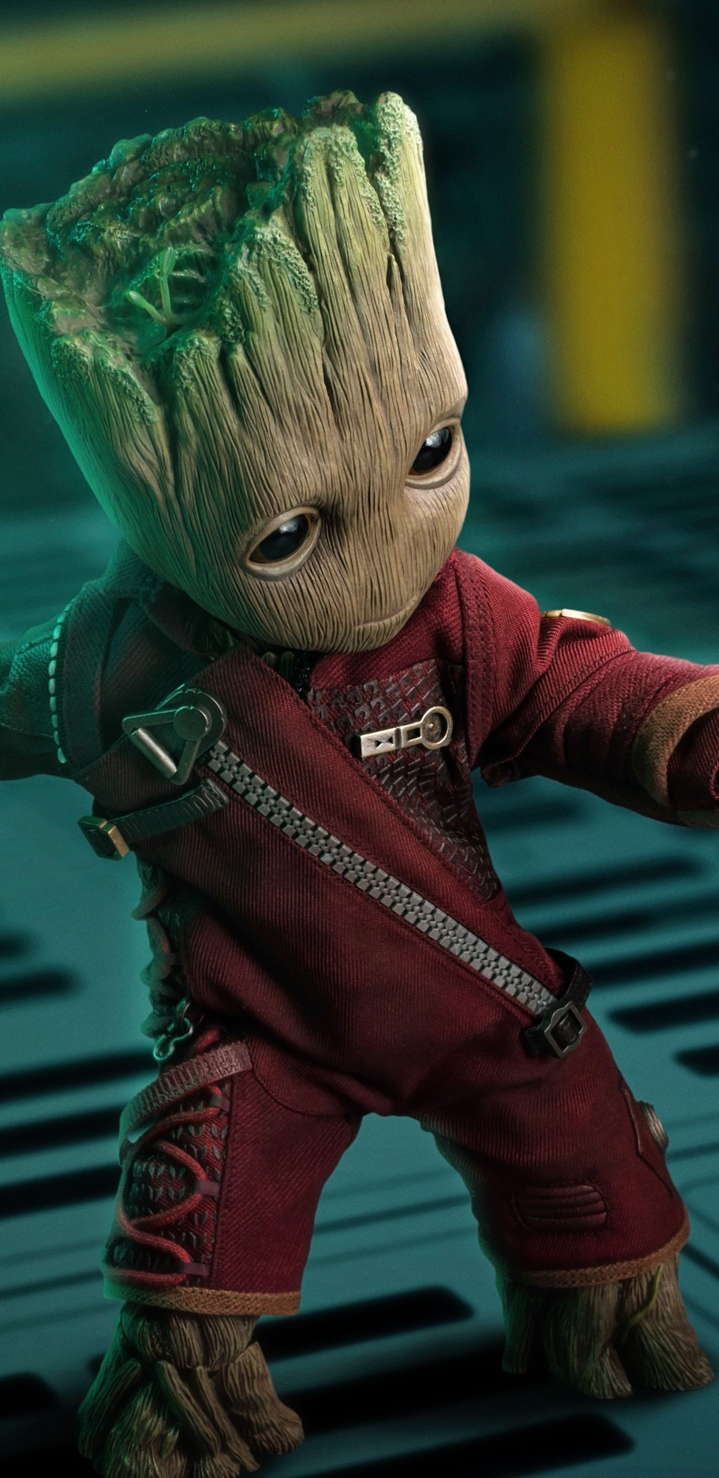 Download Baby groot, guardians of the galaxy, marvel, toy art