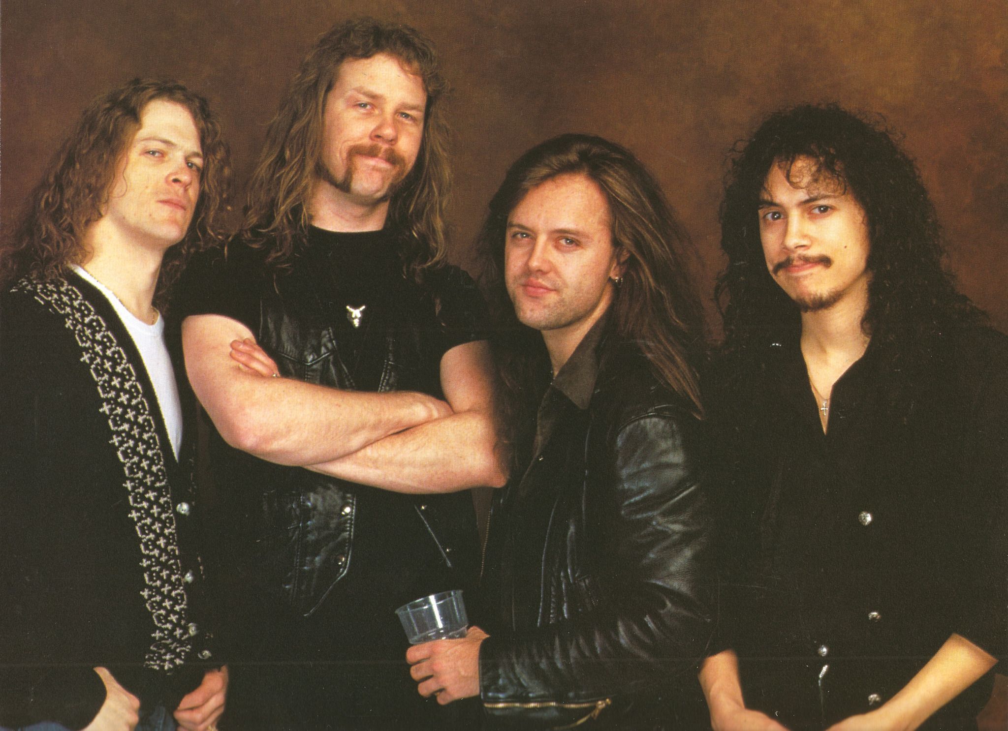 Metallica, Lars Ulrich, James Hetfield, Long Hair, Dark Hair