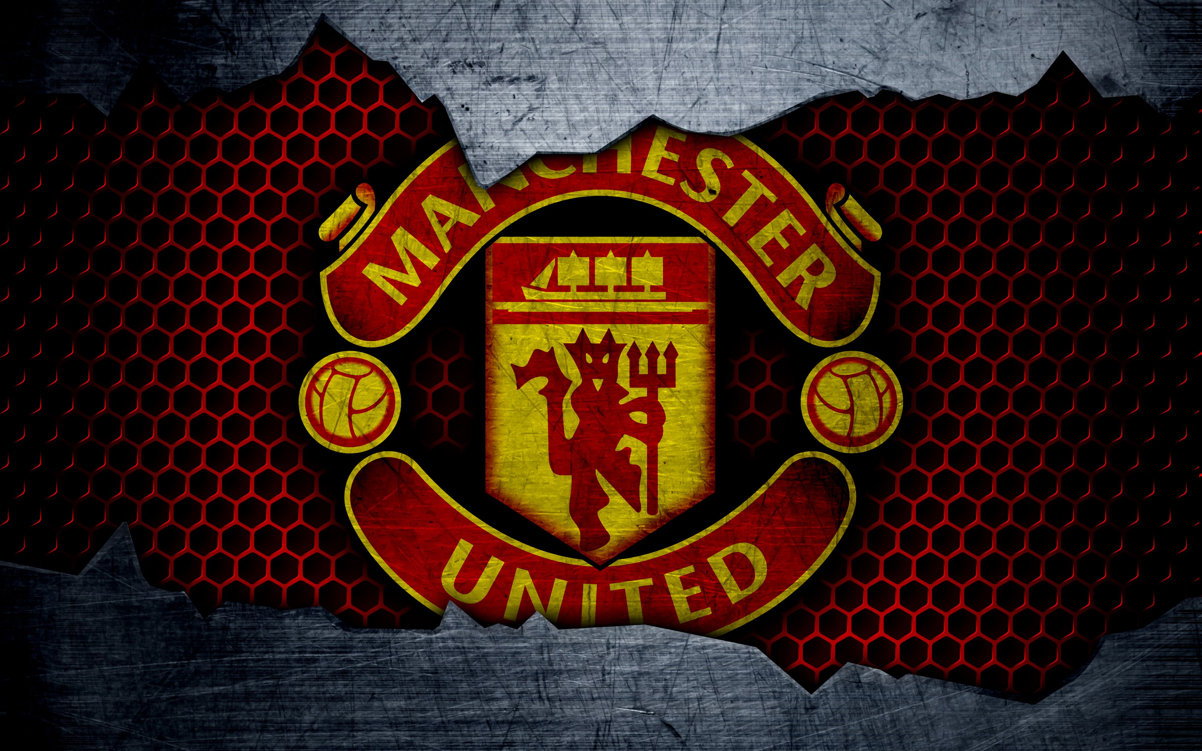 3840x2400 Manchester United F.C., Soccer, Logo wallpaper