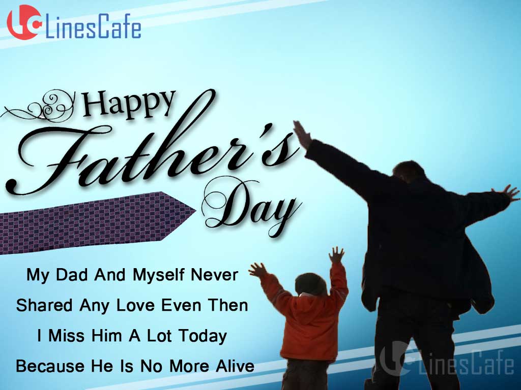 Sad Father's Day Image. Father.LinesCafe.Com