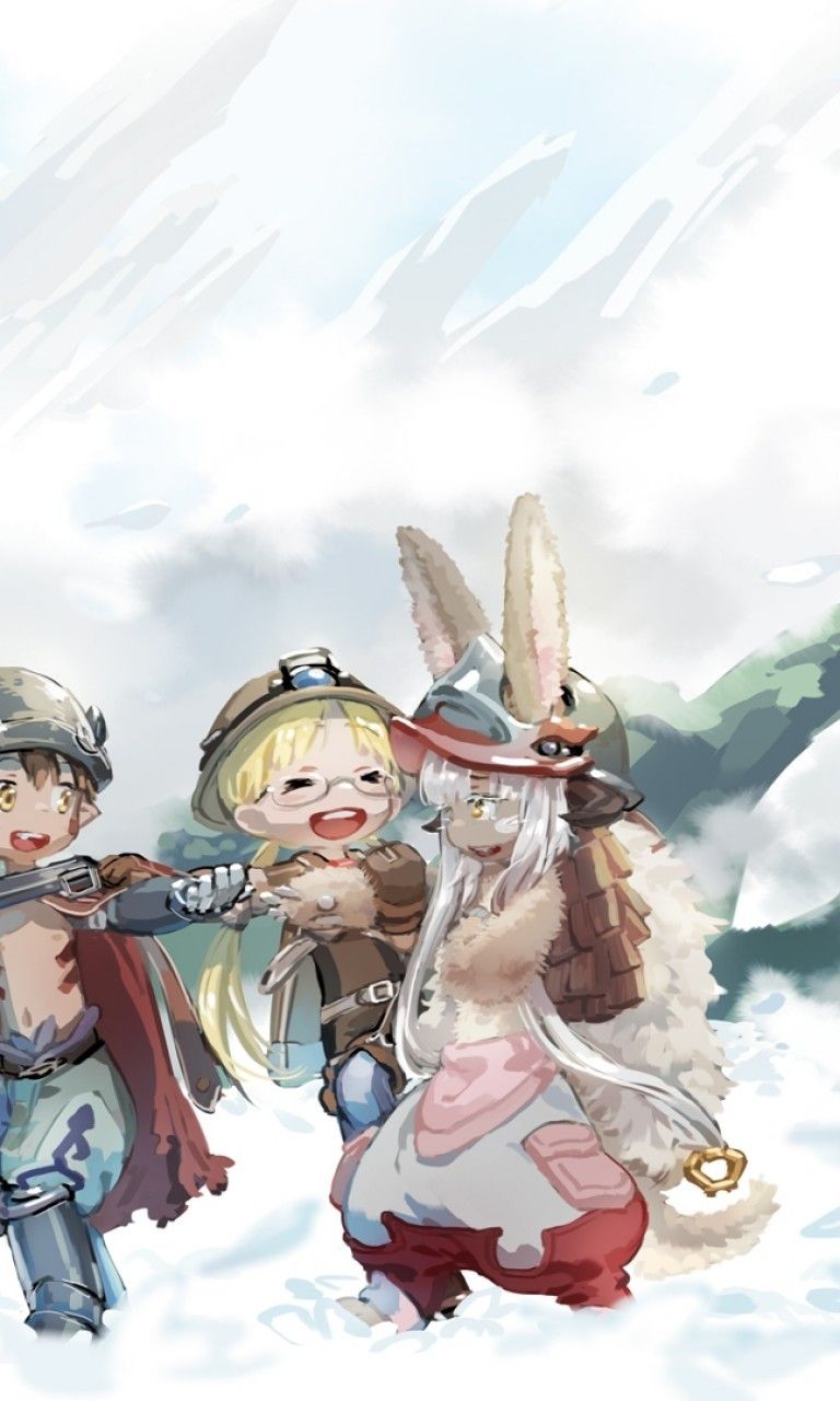 Download 768x1280 Nanachi, Made In Abyss, Regu, Riko, Ouzen