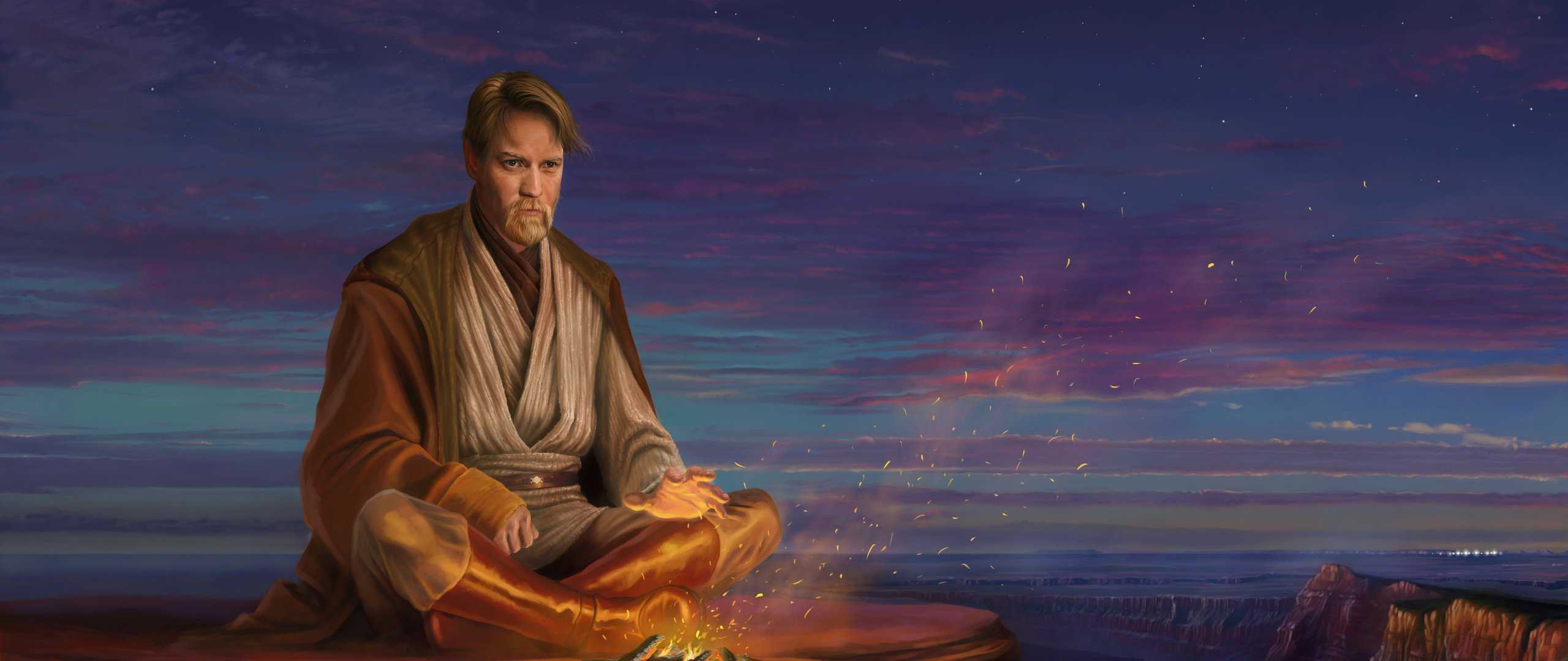Hermit Obi Wan Kenobi 8K Artwork HD Wallpaper (2560x1080)