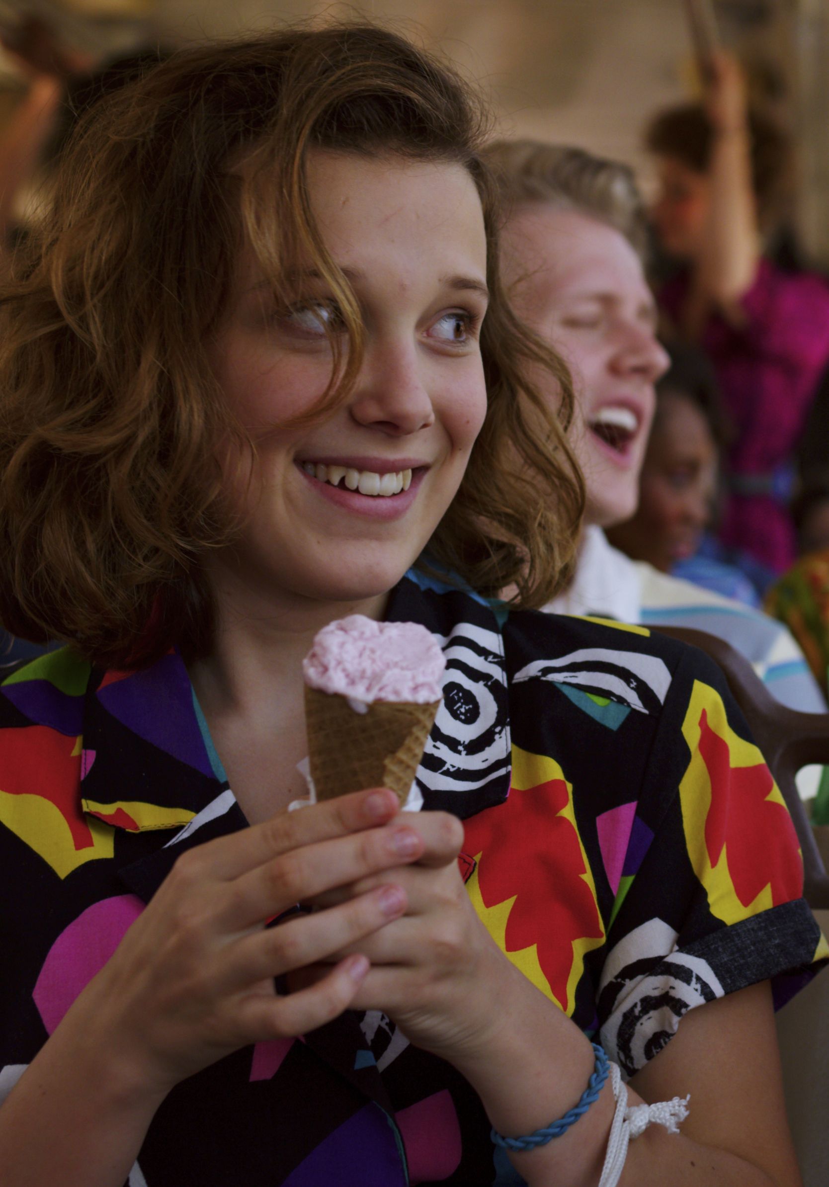 Sadie Sink and Millie Bobby Brown in Stranger Things