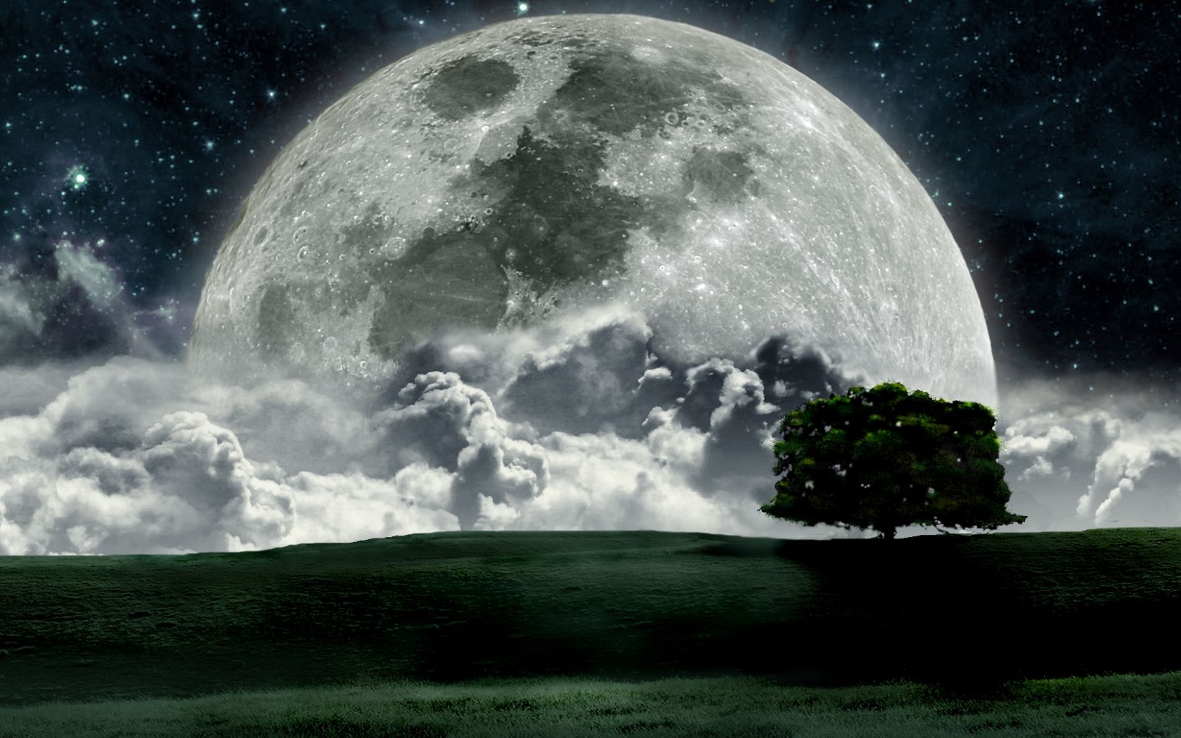 Free download Moon Landscape Wallpaper Desktop HD Download Dream