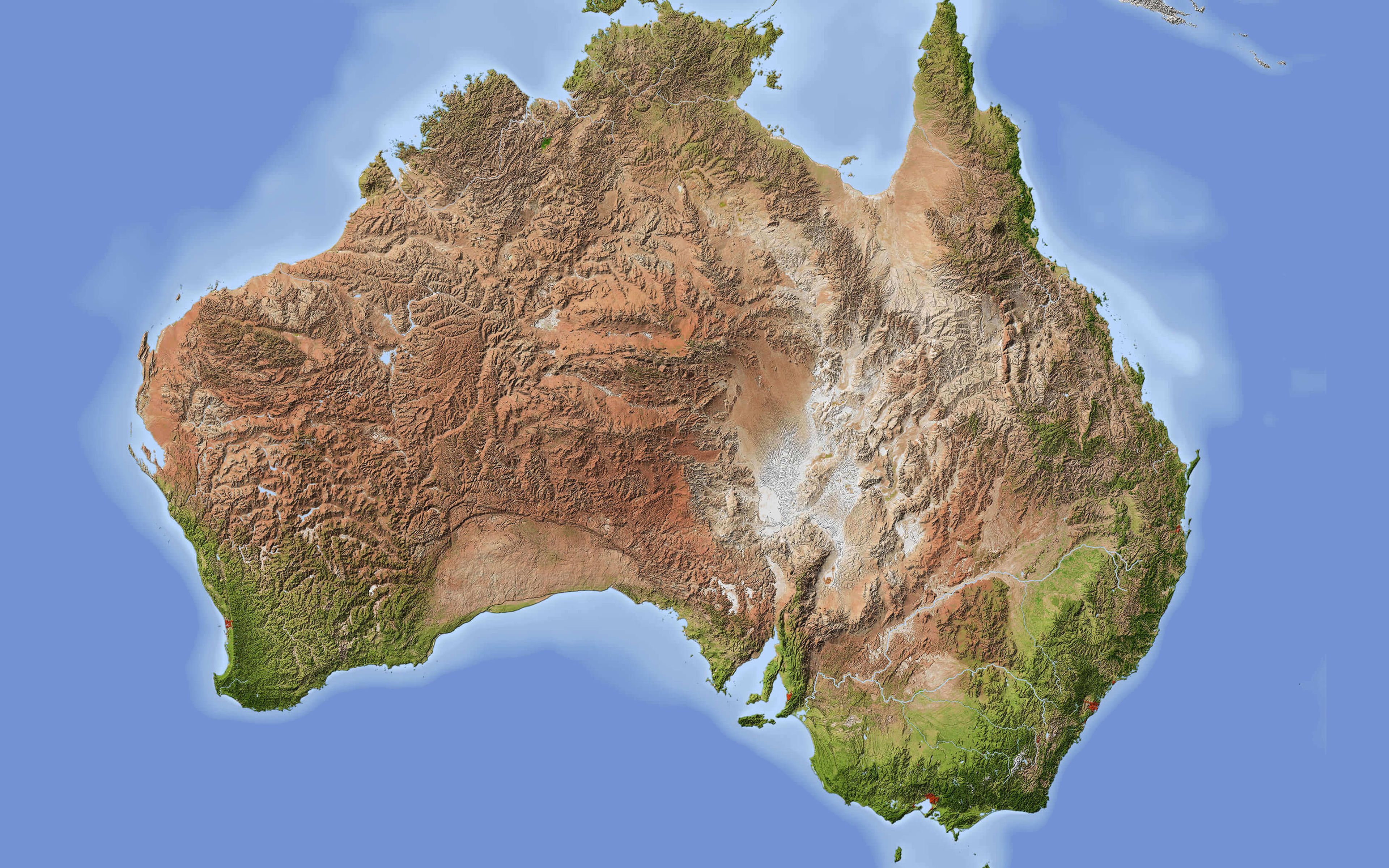 Wall Size Printable Detailed Map Of Australia