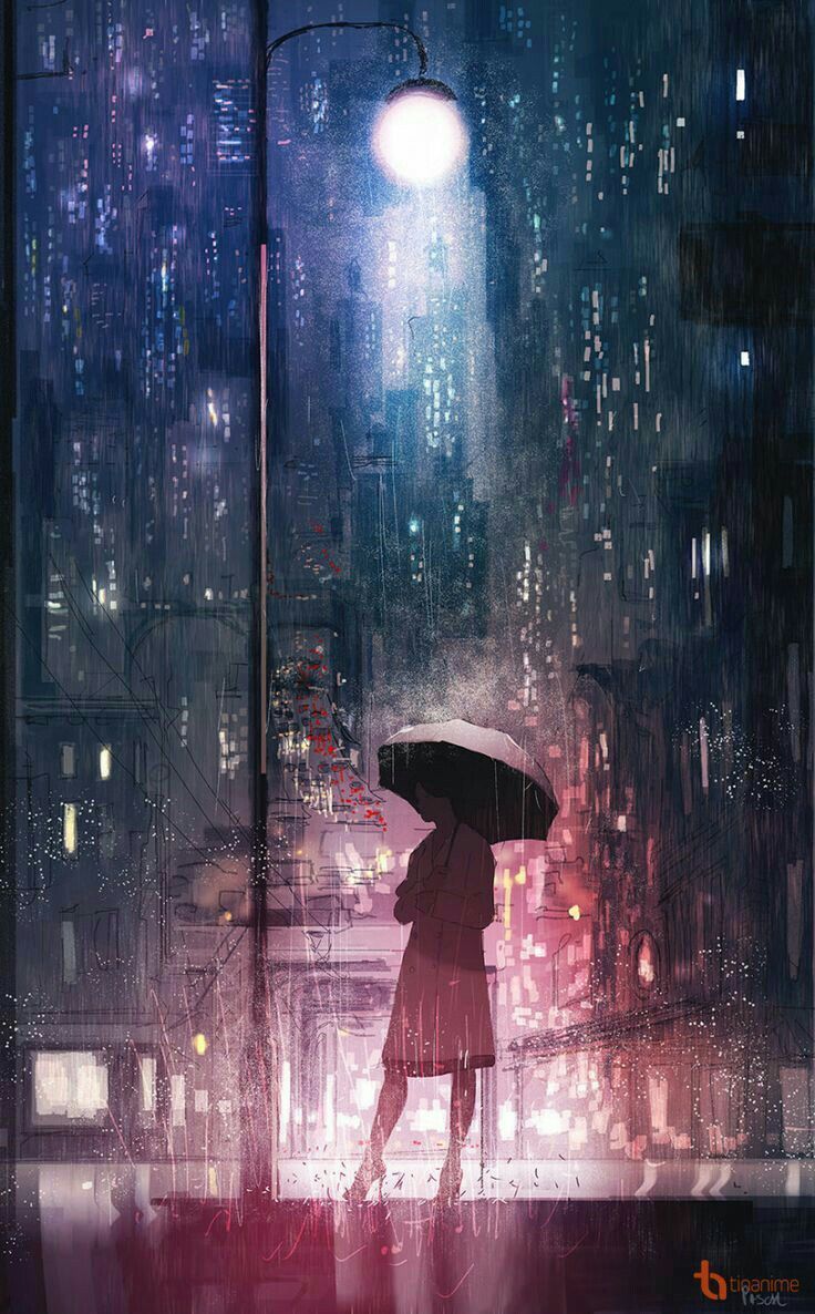 Anime Scenery Rain