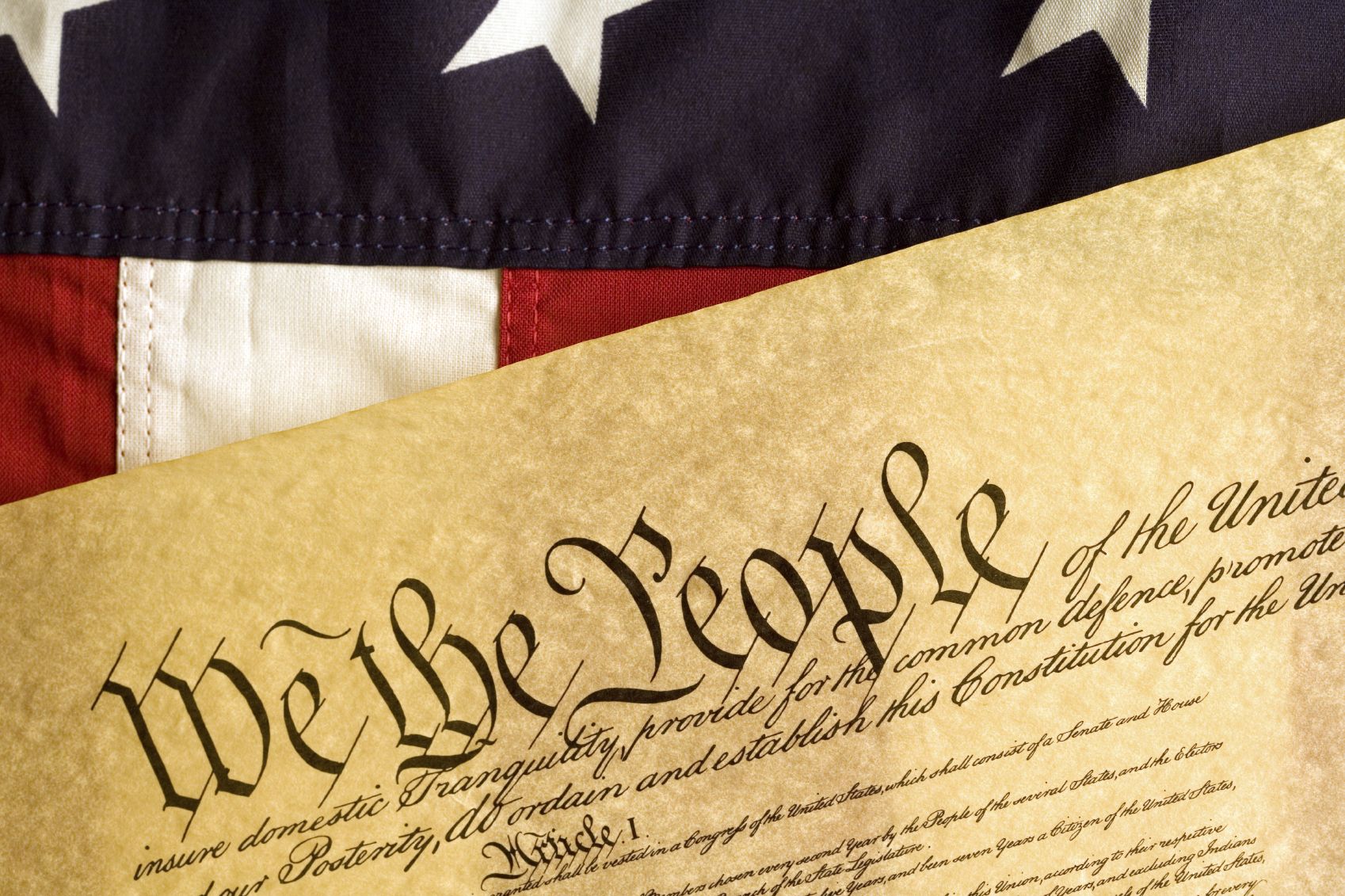 1776 We The People Patriotic American Constitution United States Flag